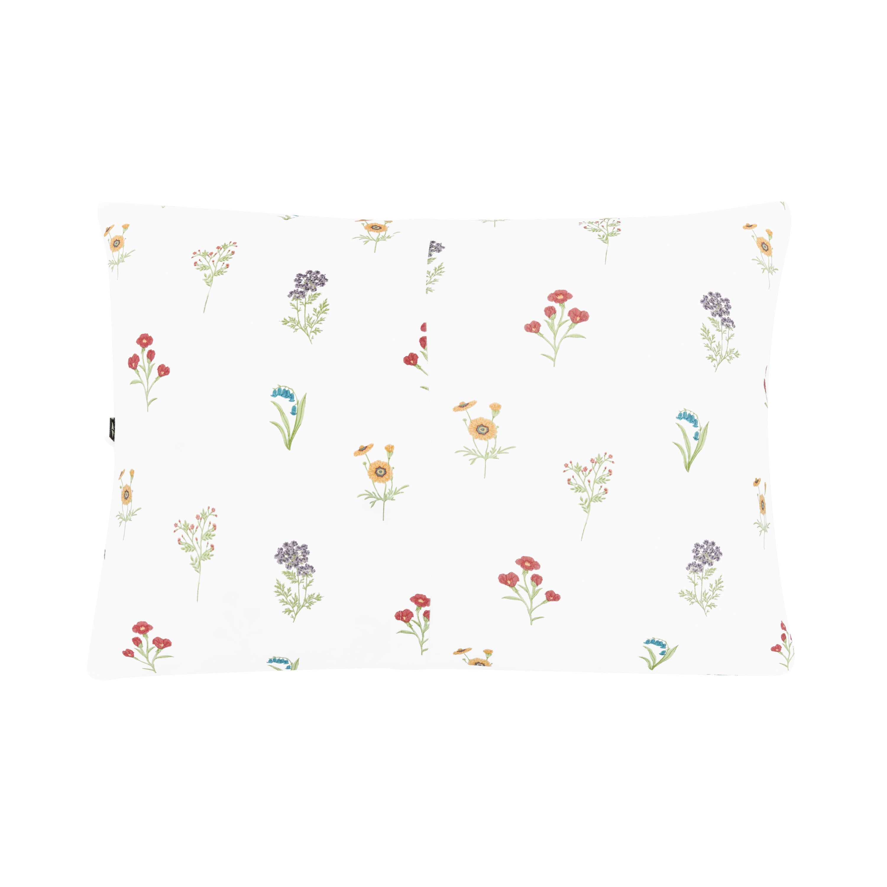 Toddler Pillowcase in Wildflower back showing envelope closure