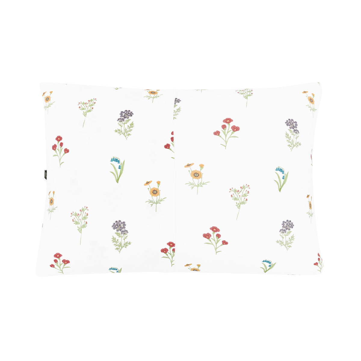 Toddler Pillowcase in Wildflower back showing envelope closure