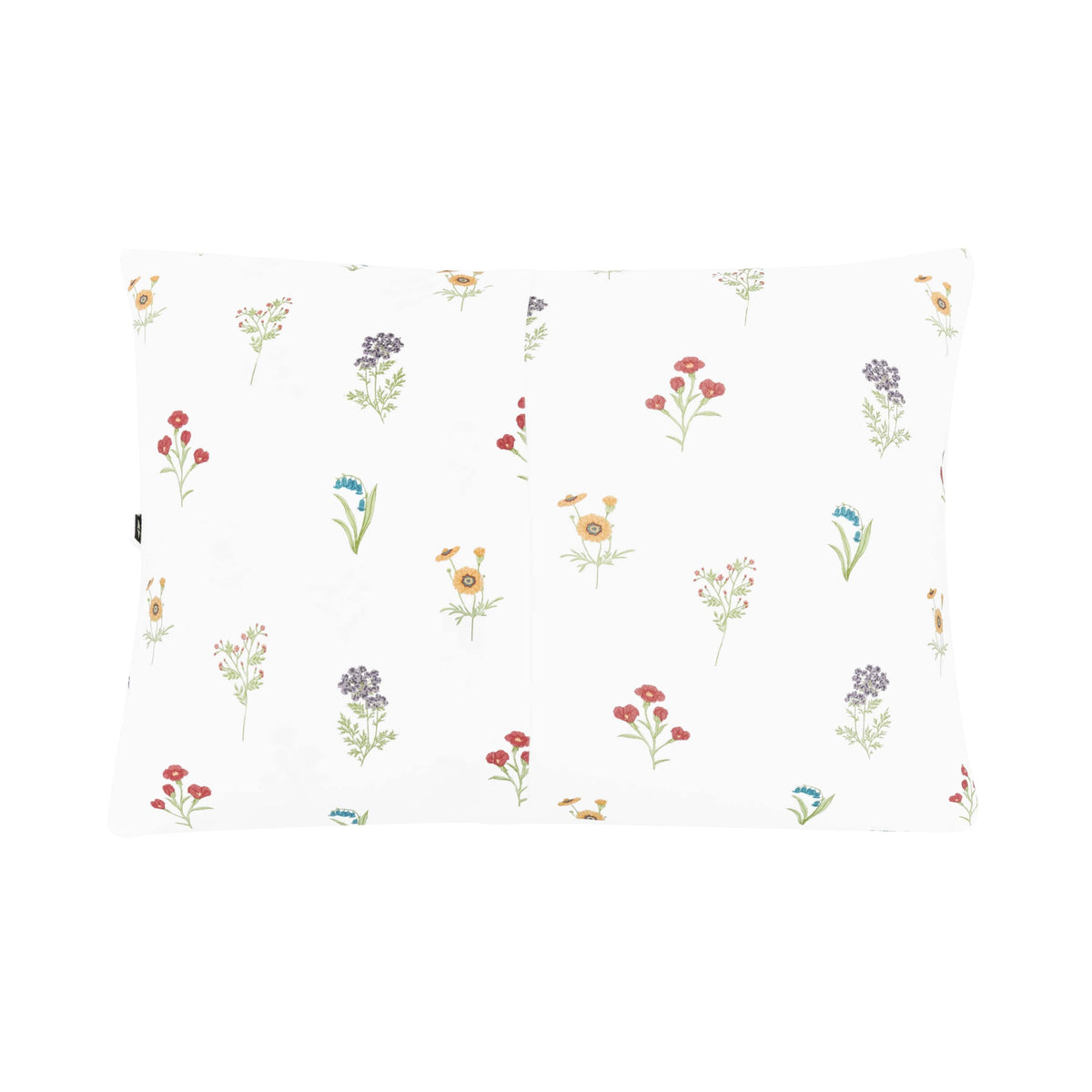 Toddler Pillowcase in Wildflower back showing envelope closure