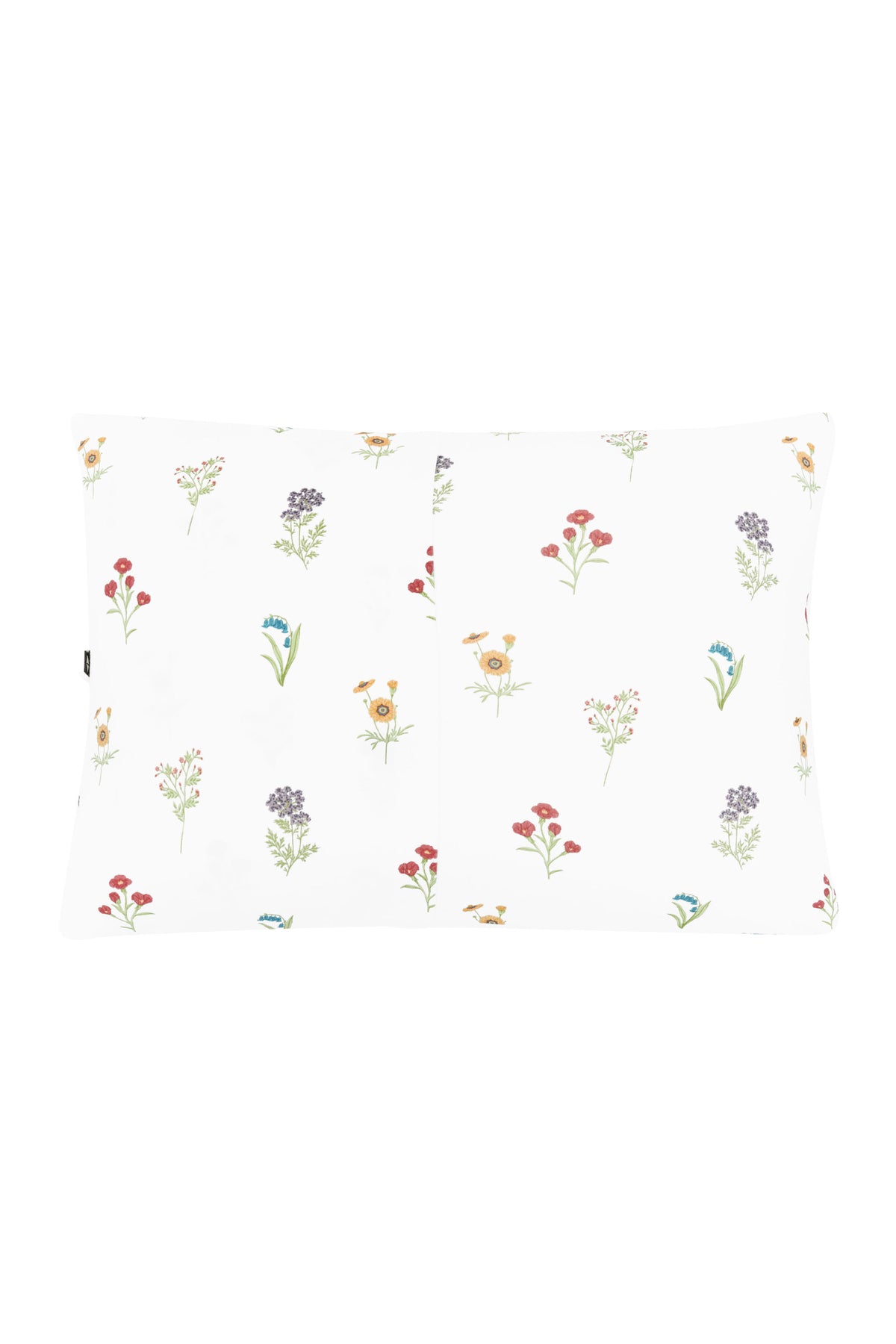 Toddler Pillowcase in Wildflower back showing envelope closure