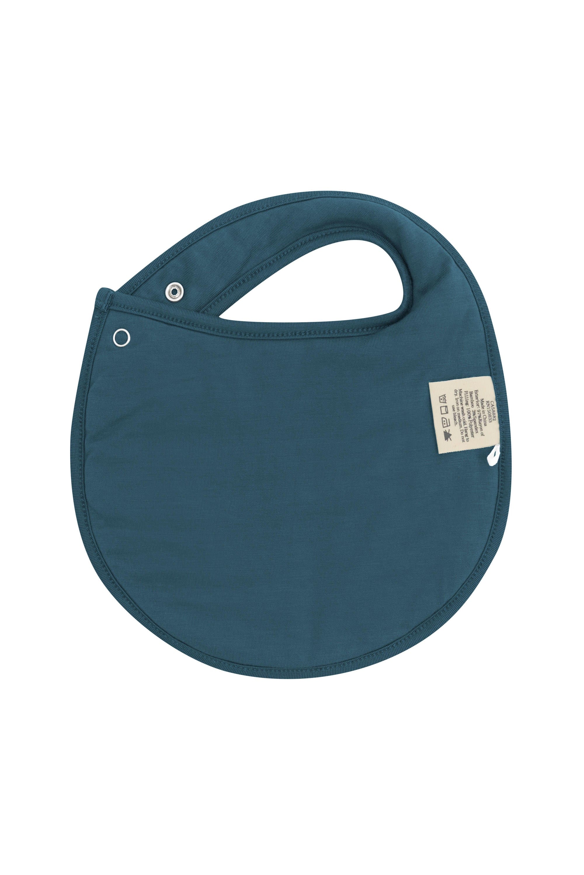 The back of the Cushy Bib in Atlantic