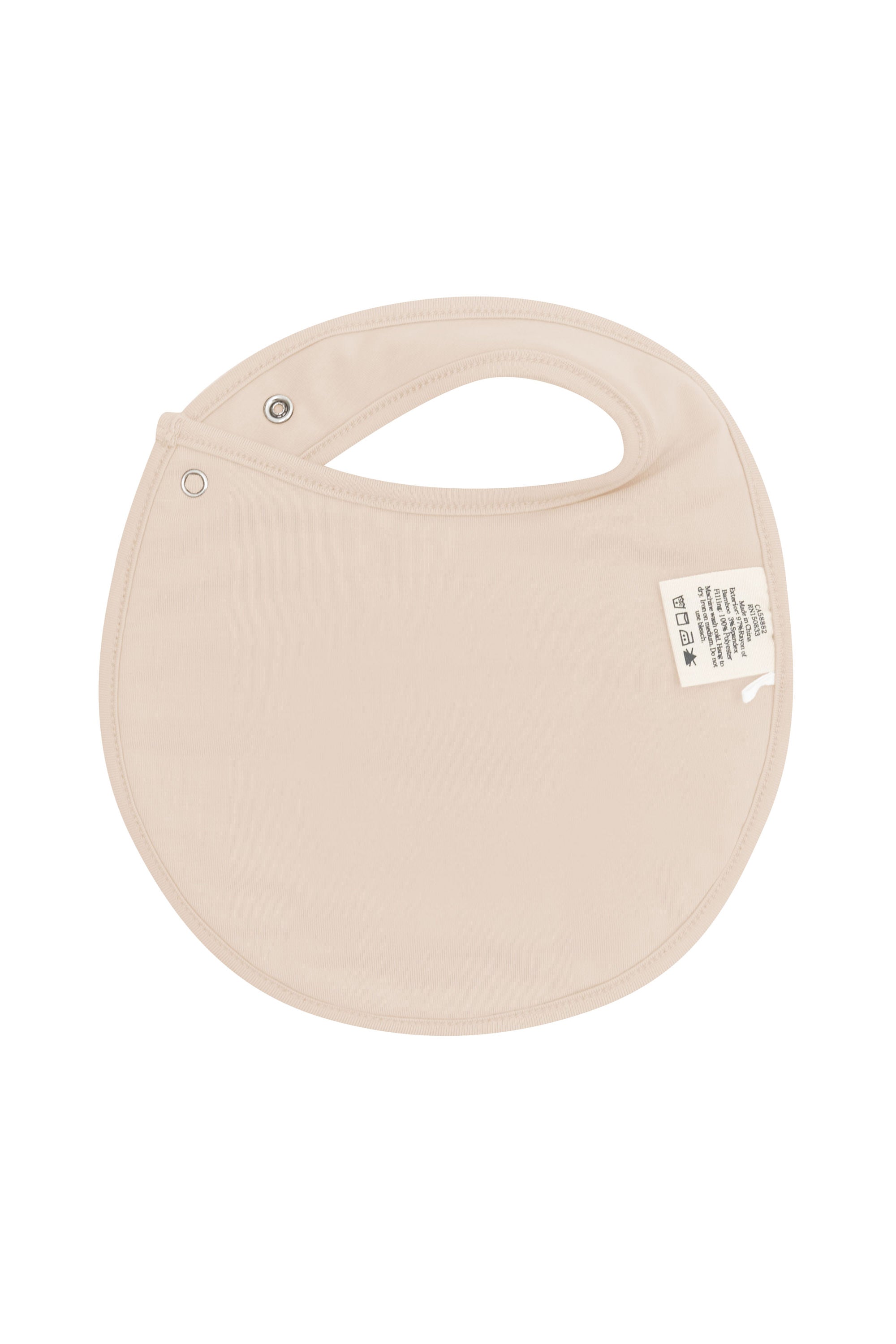 The back of the Cushy Bib in Bisque
