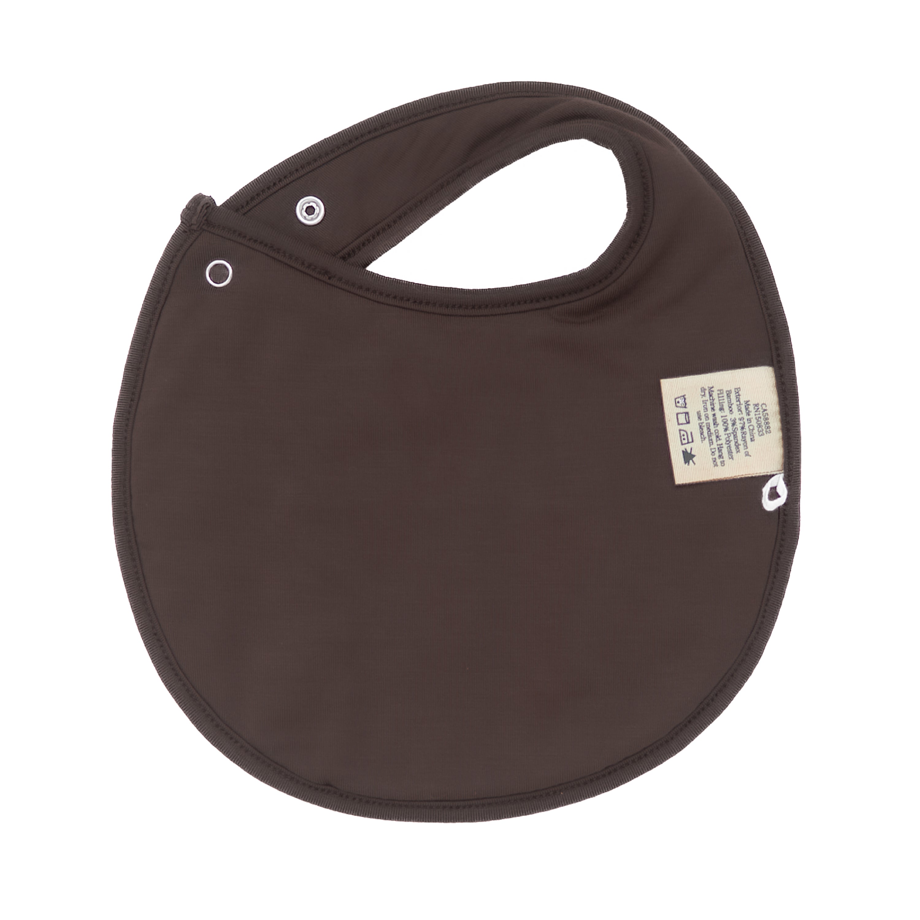 The back of the Cushy Bib in Espresso