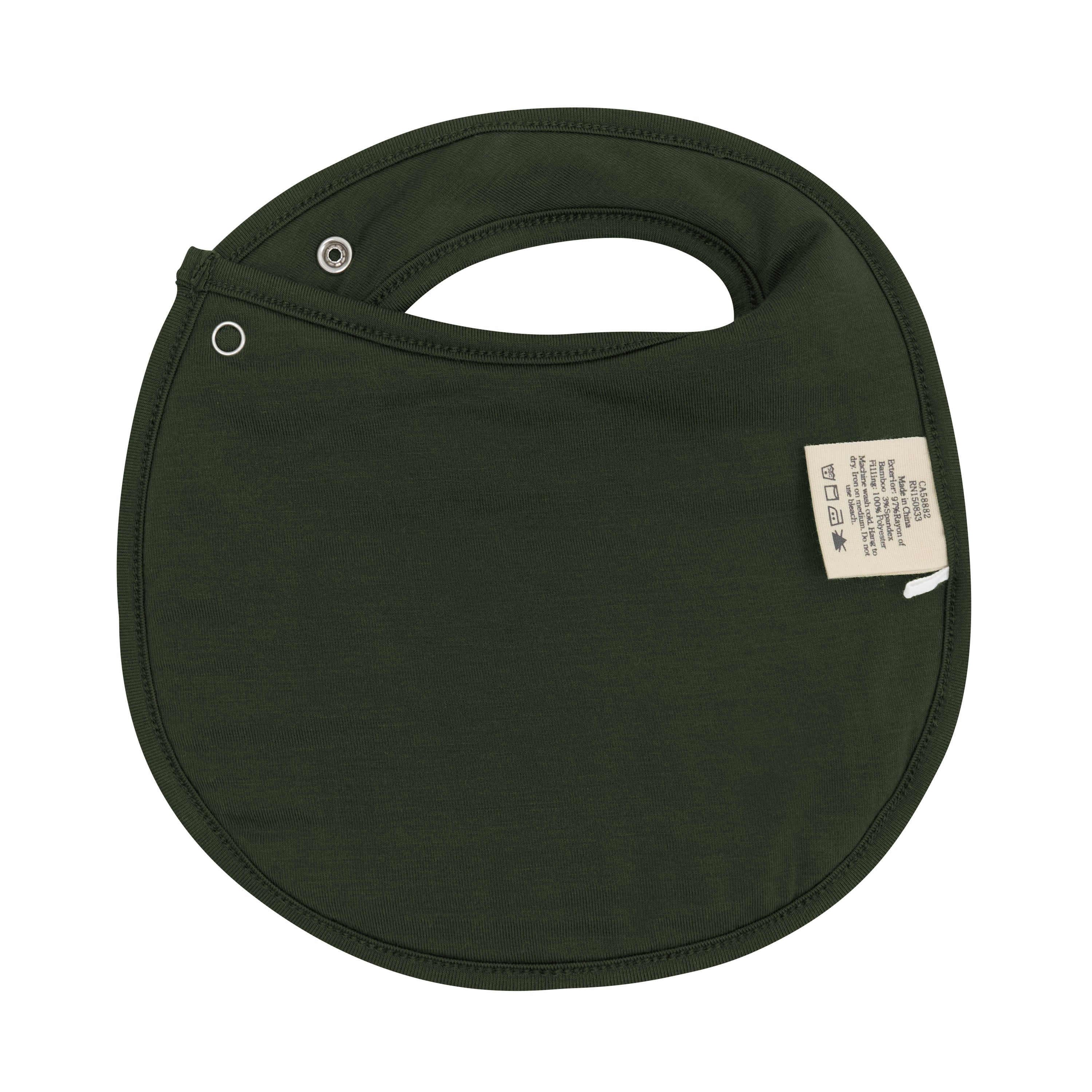 The back of the Cushy Bib in Fir