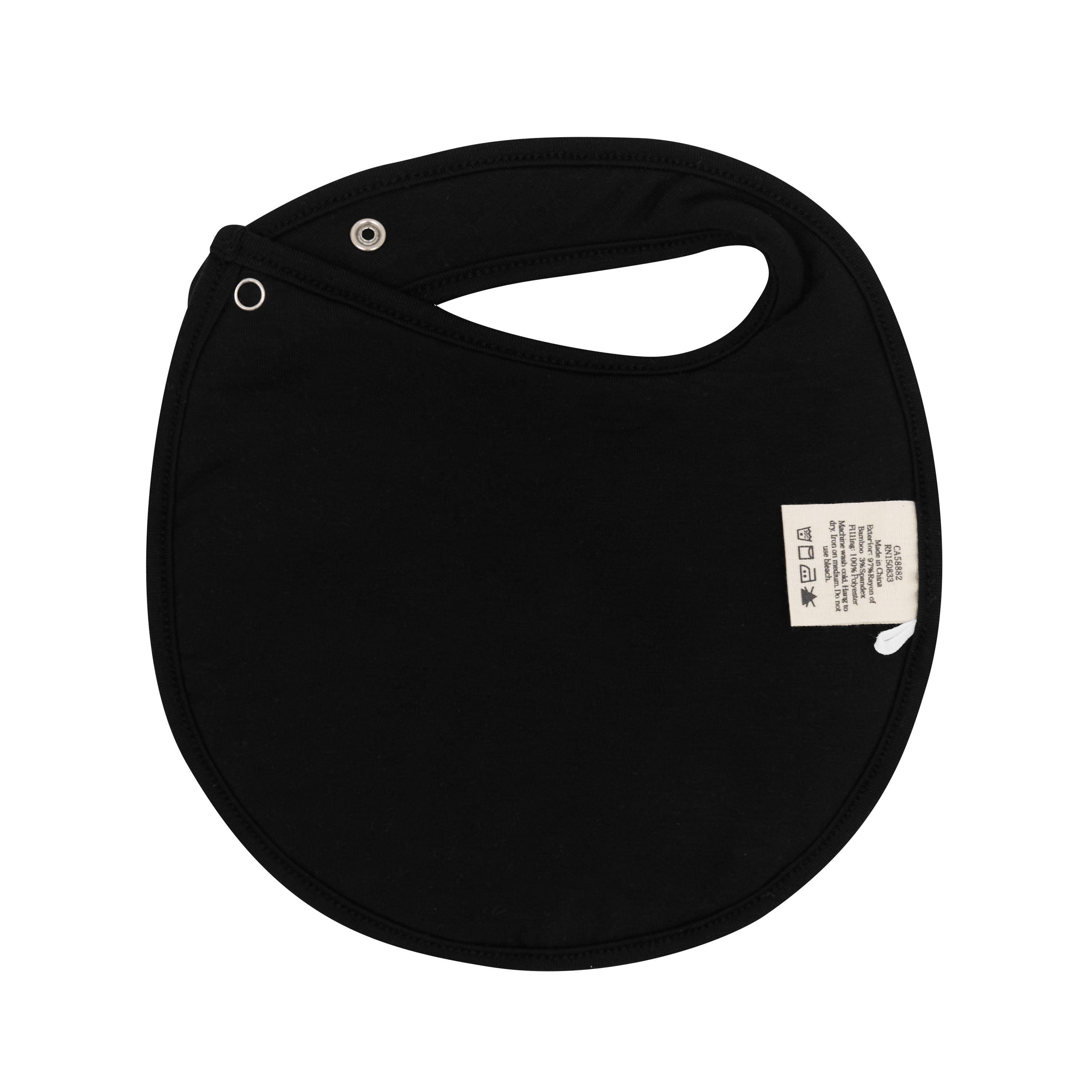 The back of Midnight Ecru Cushy Bib