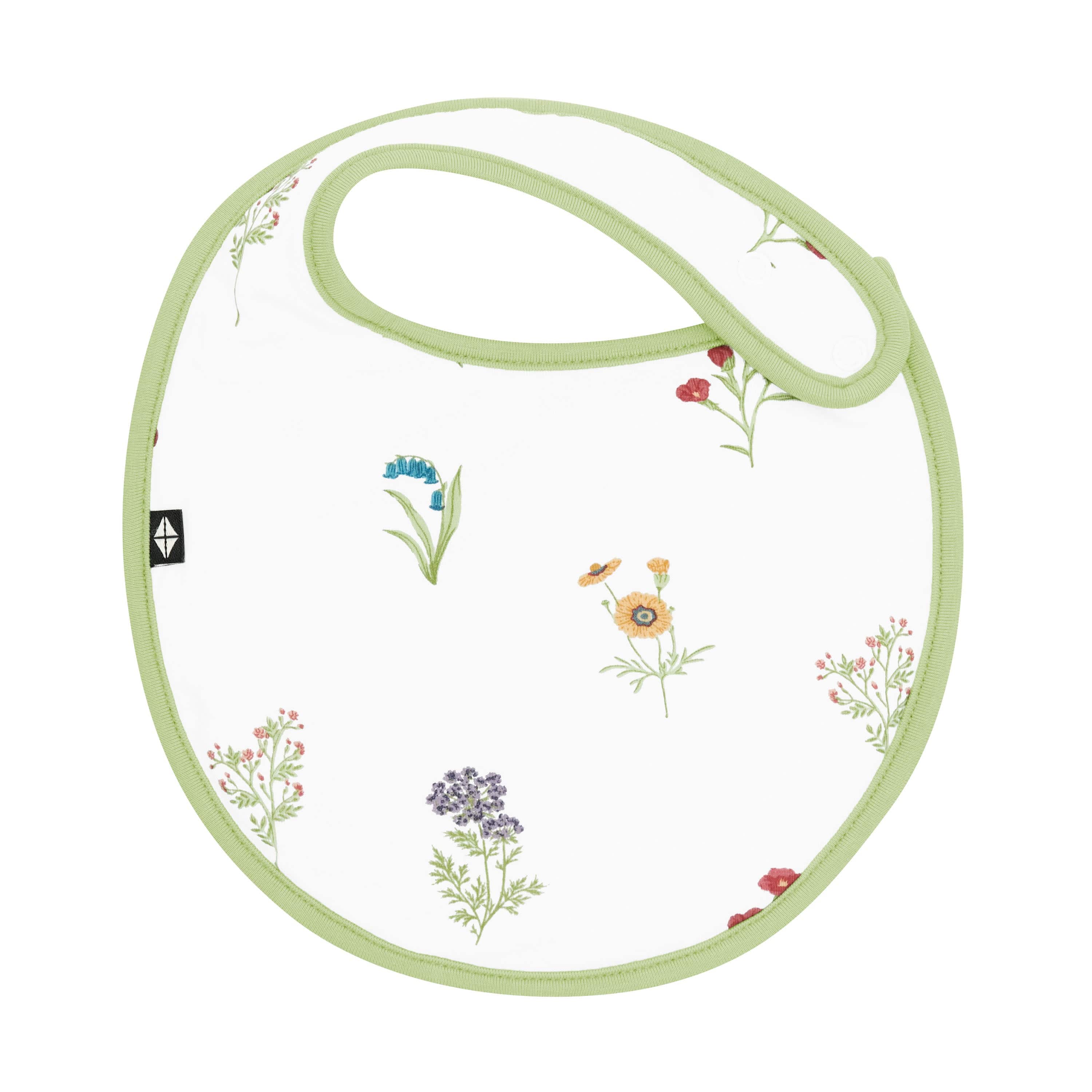 Front of Cushy Bib in Wildflower