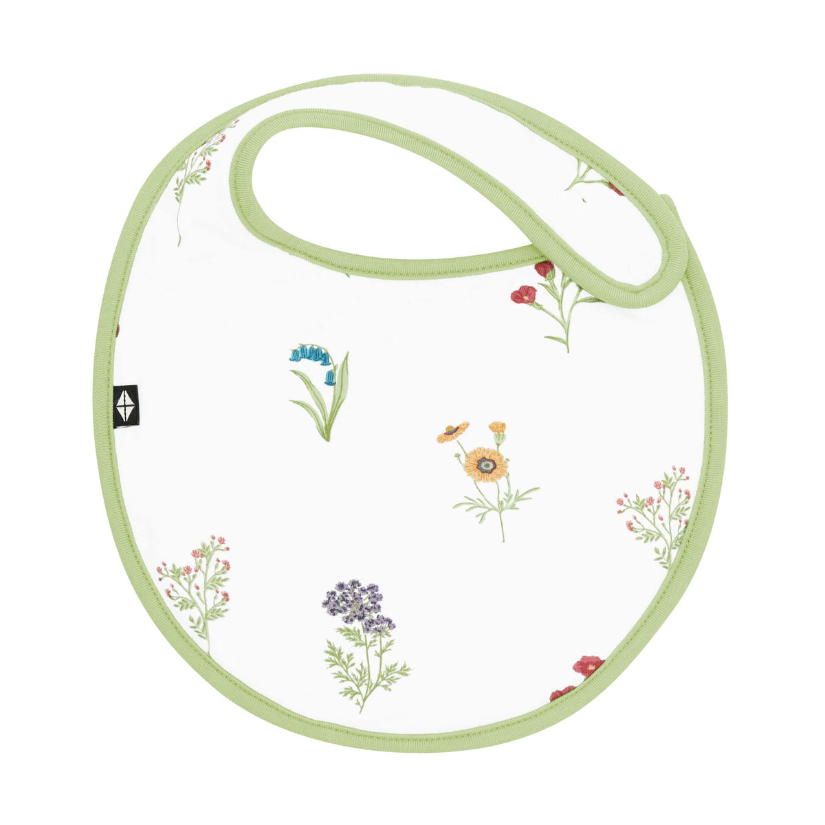 Front of Cushy Bib in Wildflower