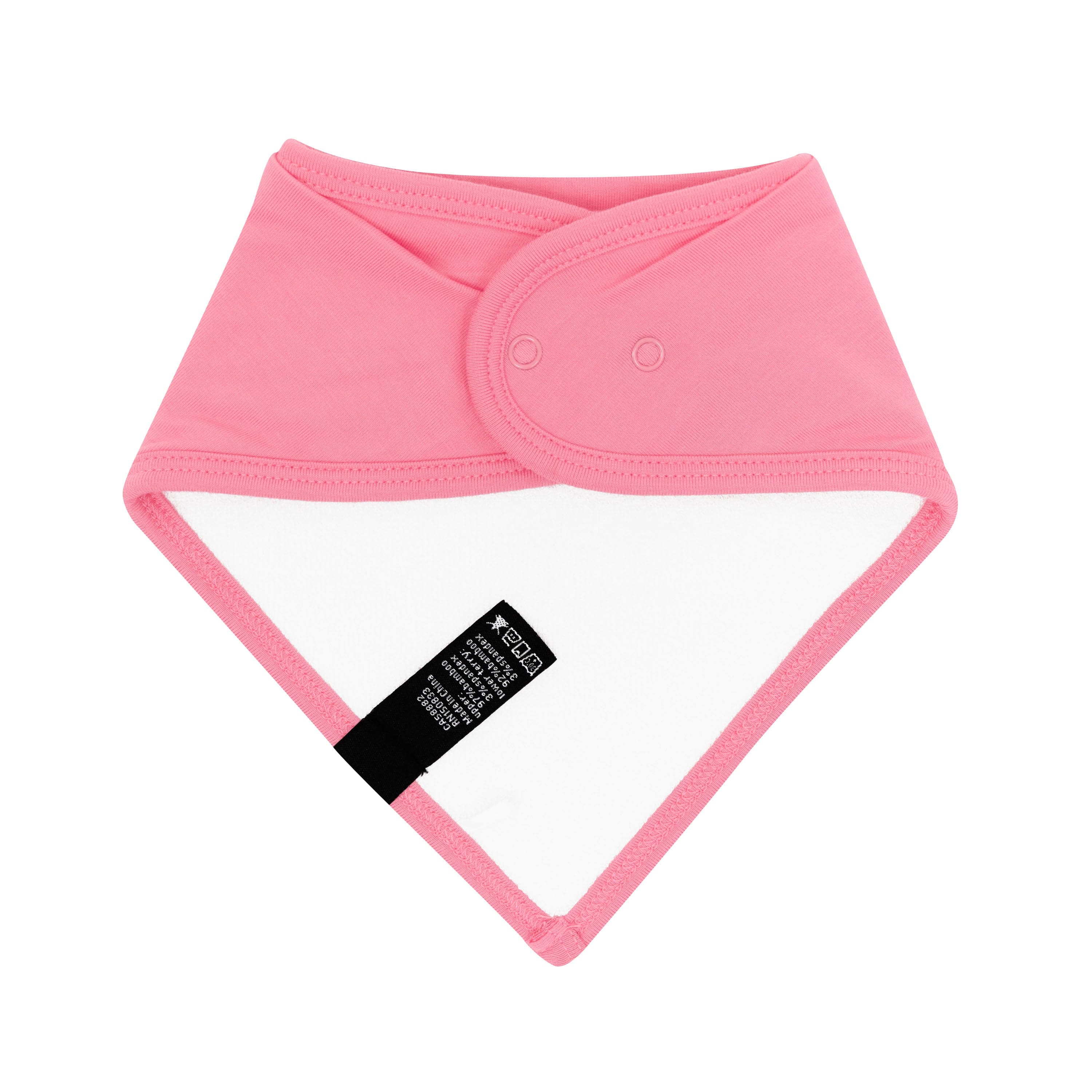 Bamboo Terry lining on Bib in Guava