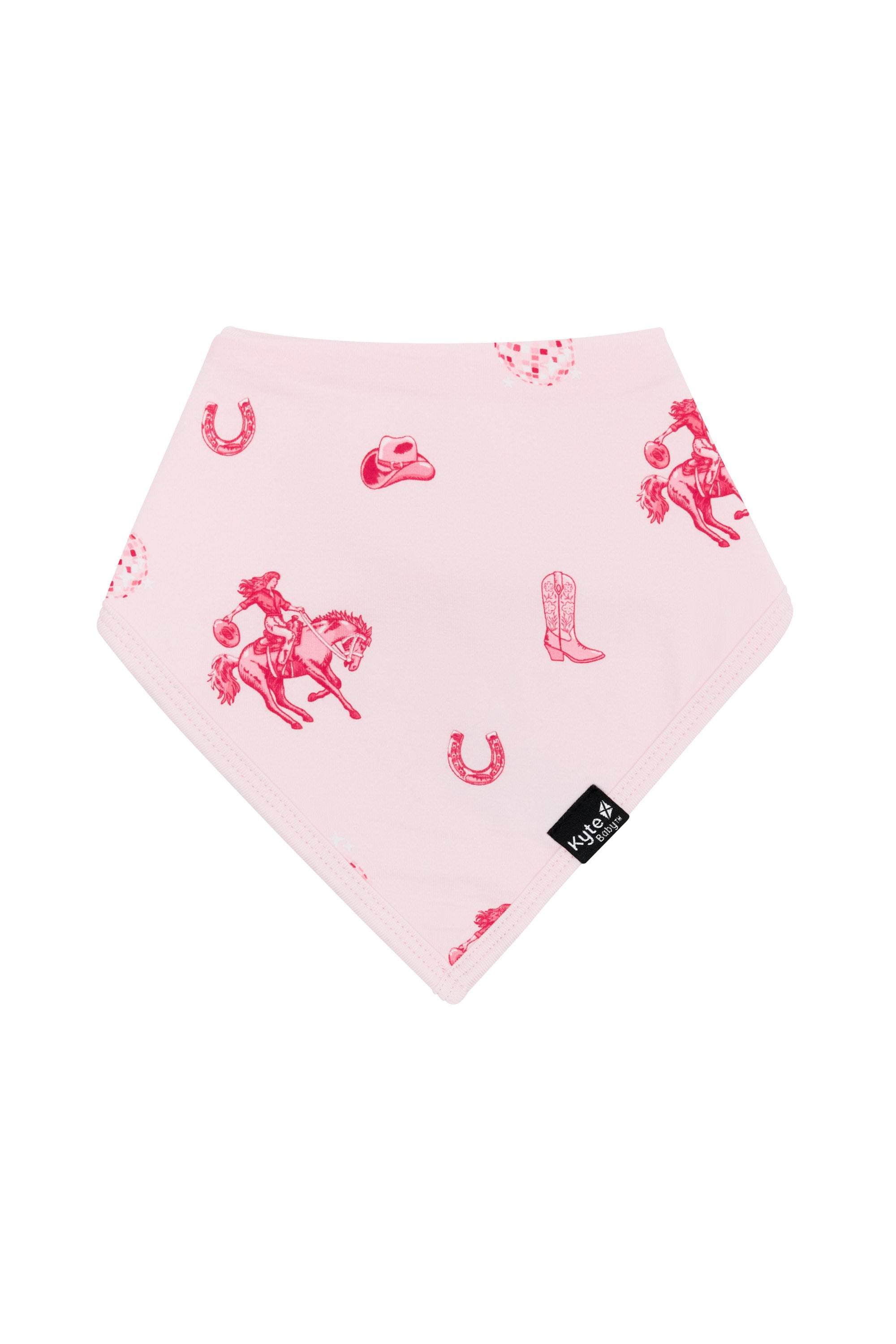 Front of the Bib in Disco Cowgirl