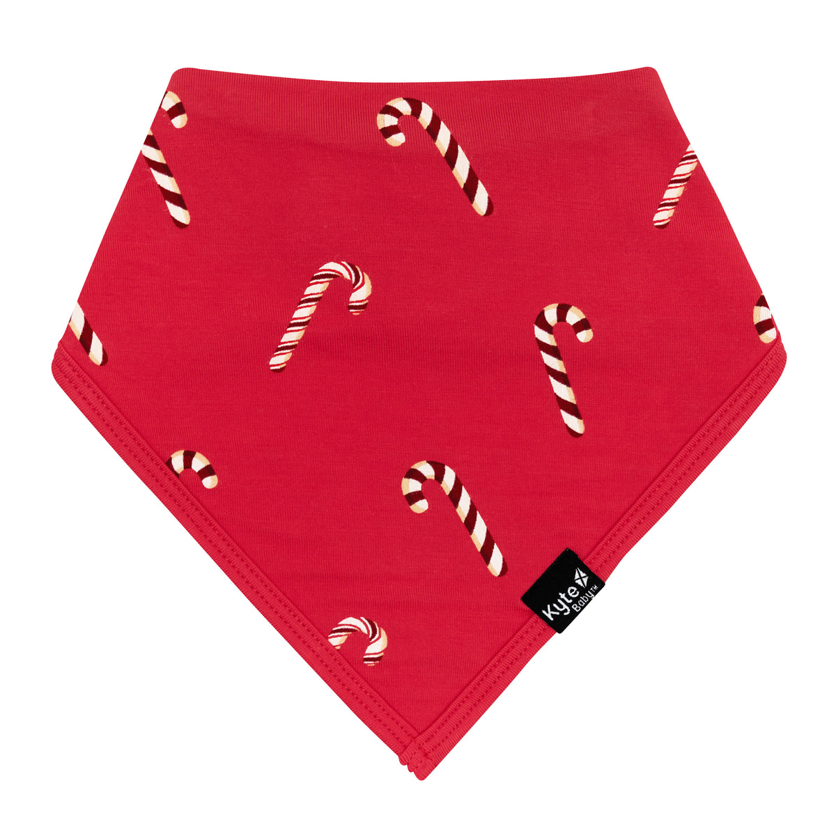 Front of the Bib in Candy Cane