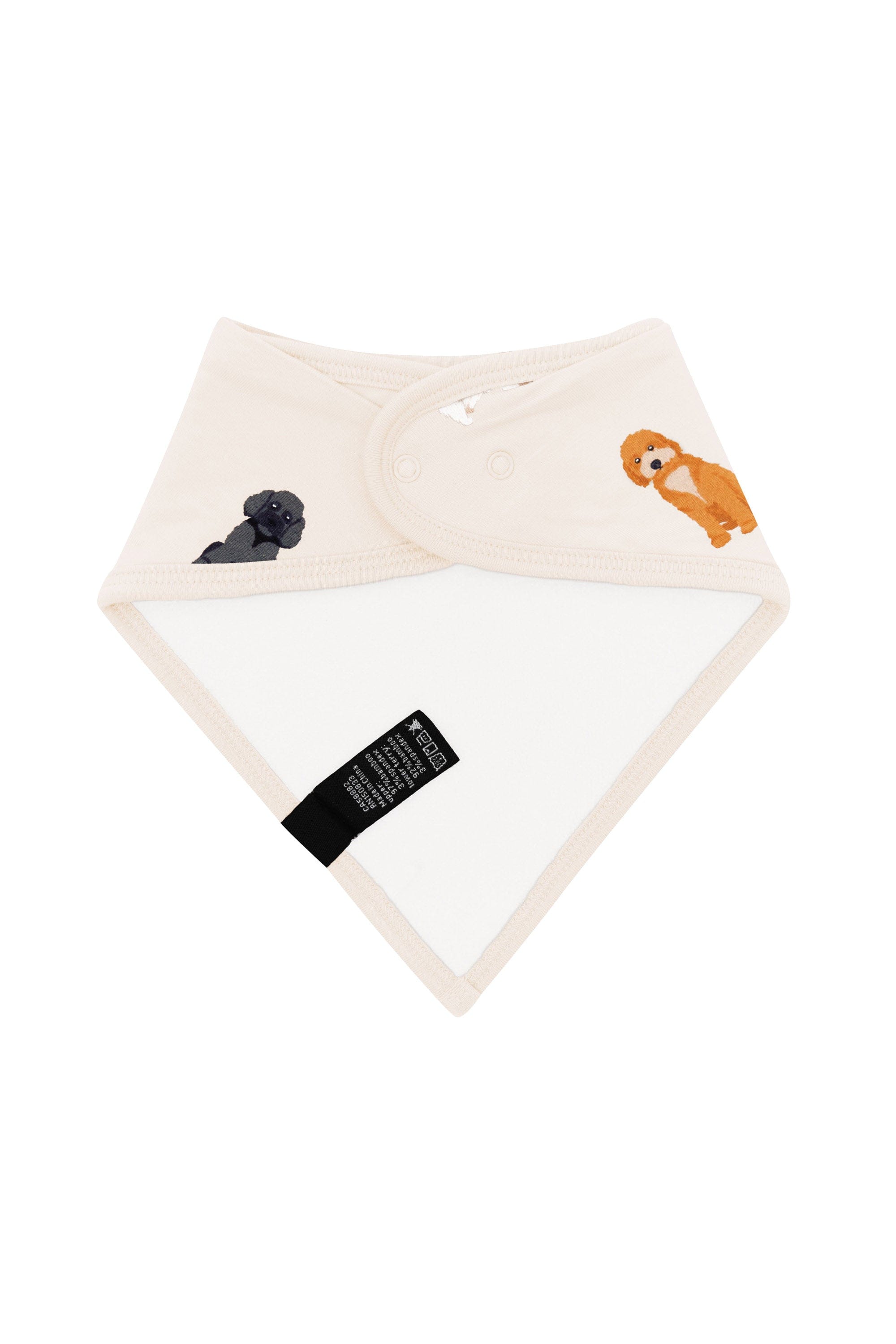 Bib in Fluffy Dog back