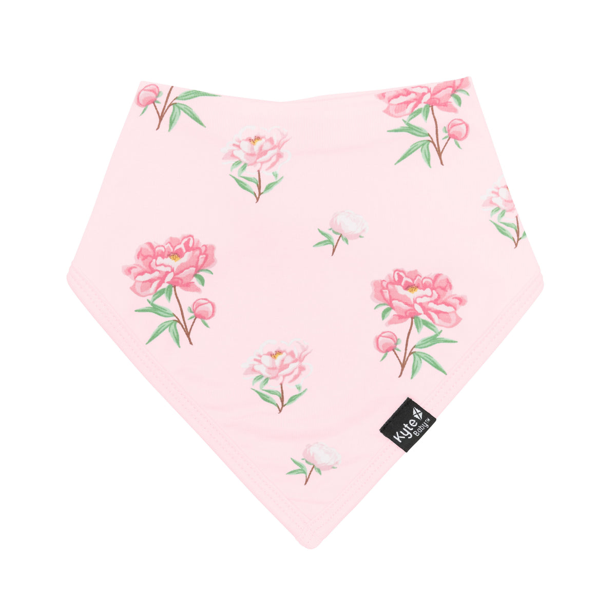 The front of the Bib in Sakura Peony
