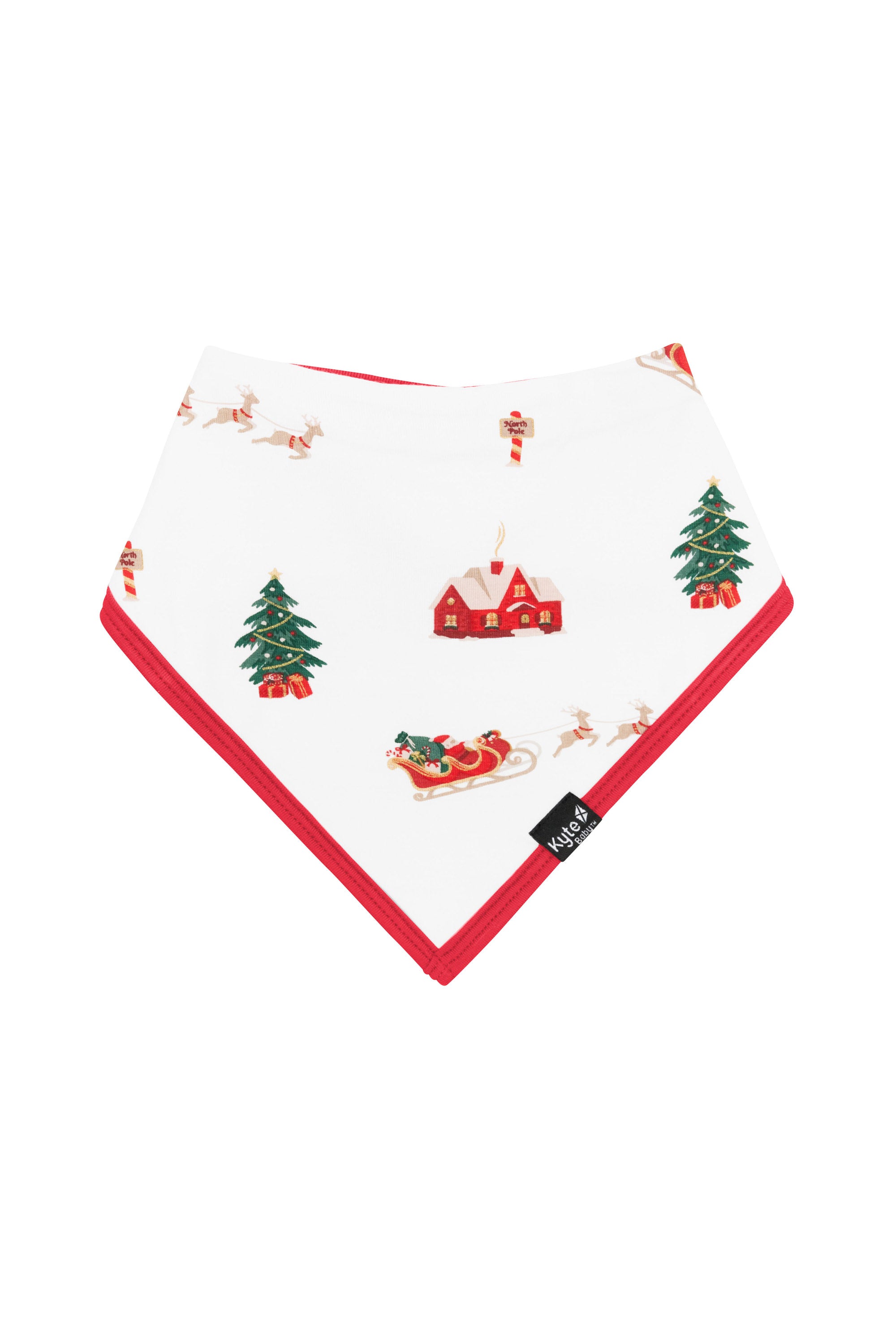 The front of the Bib in Santa Sleigh
