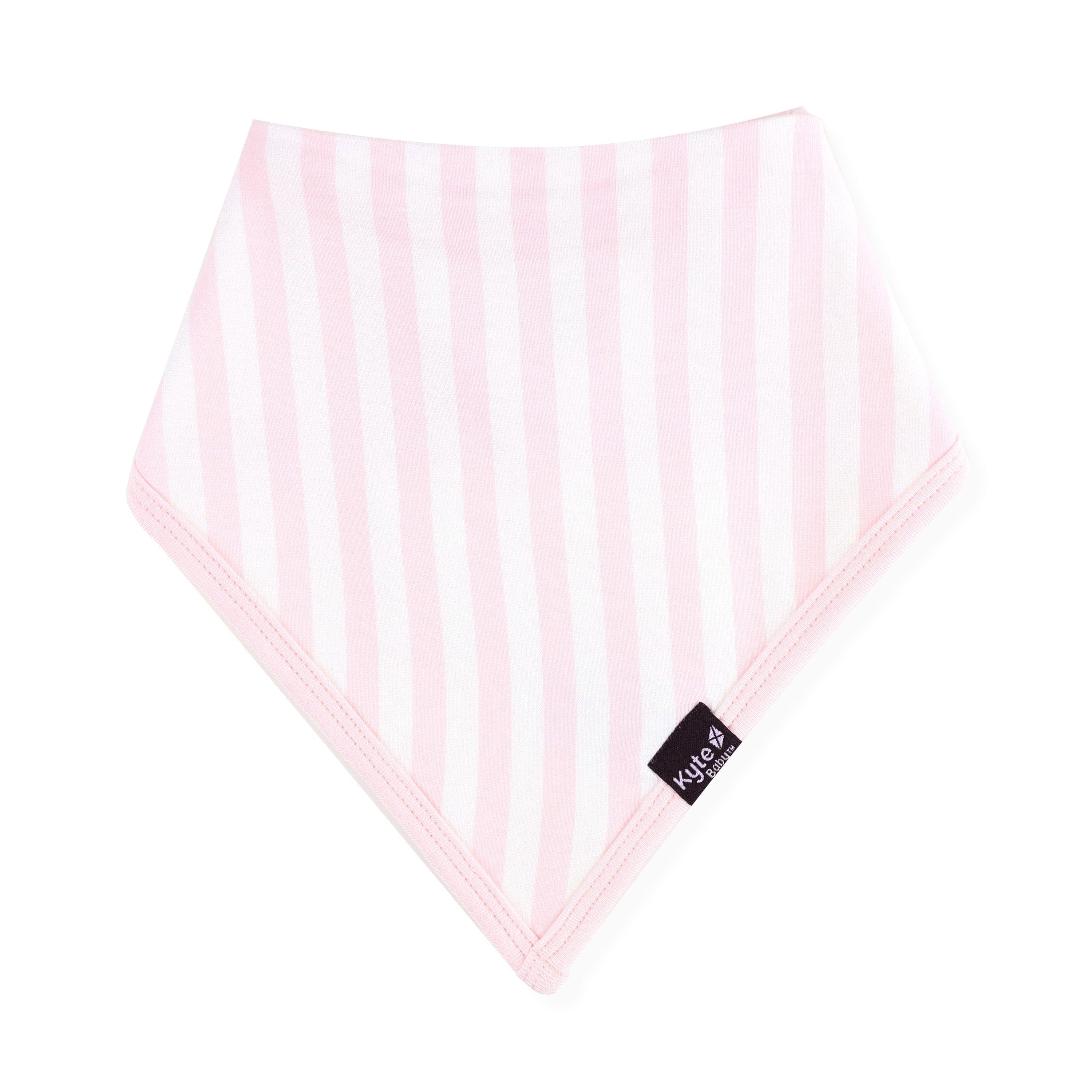 Front of the Bib in Small Sakura Stripe