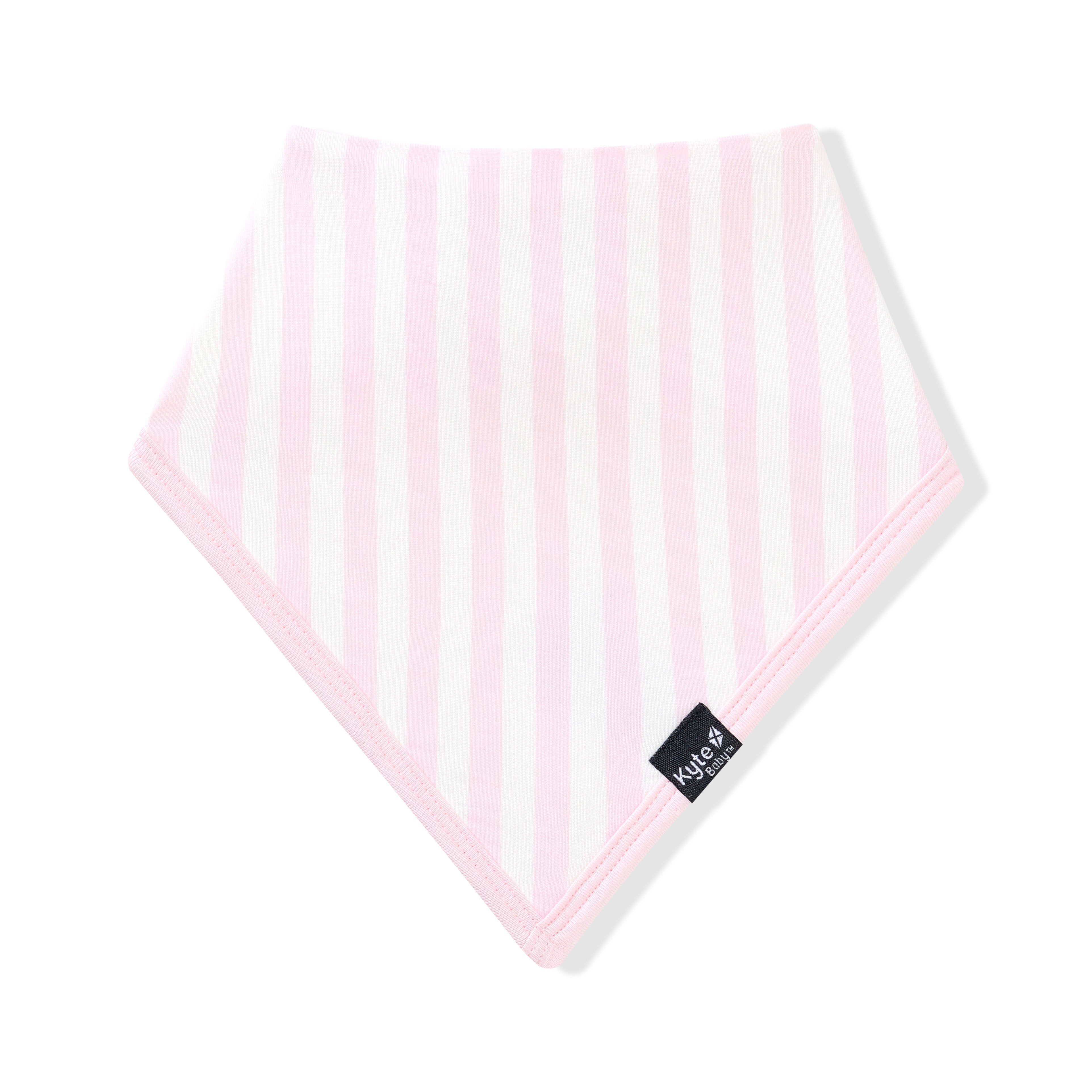 Front of the Bib in Small Sakura Stripe