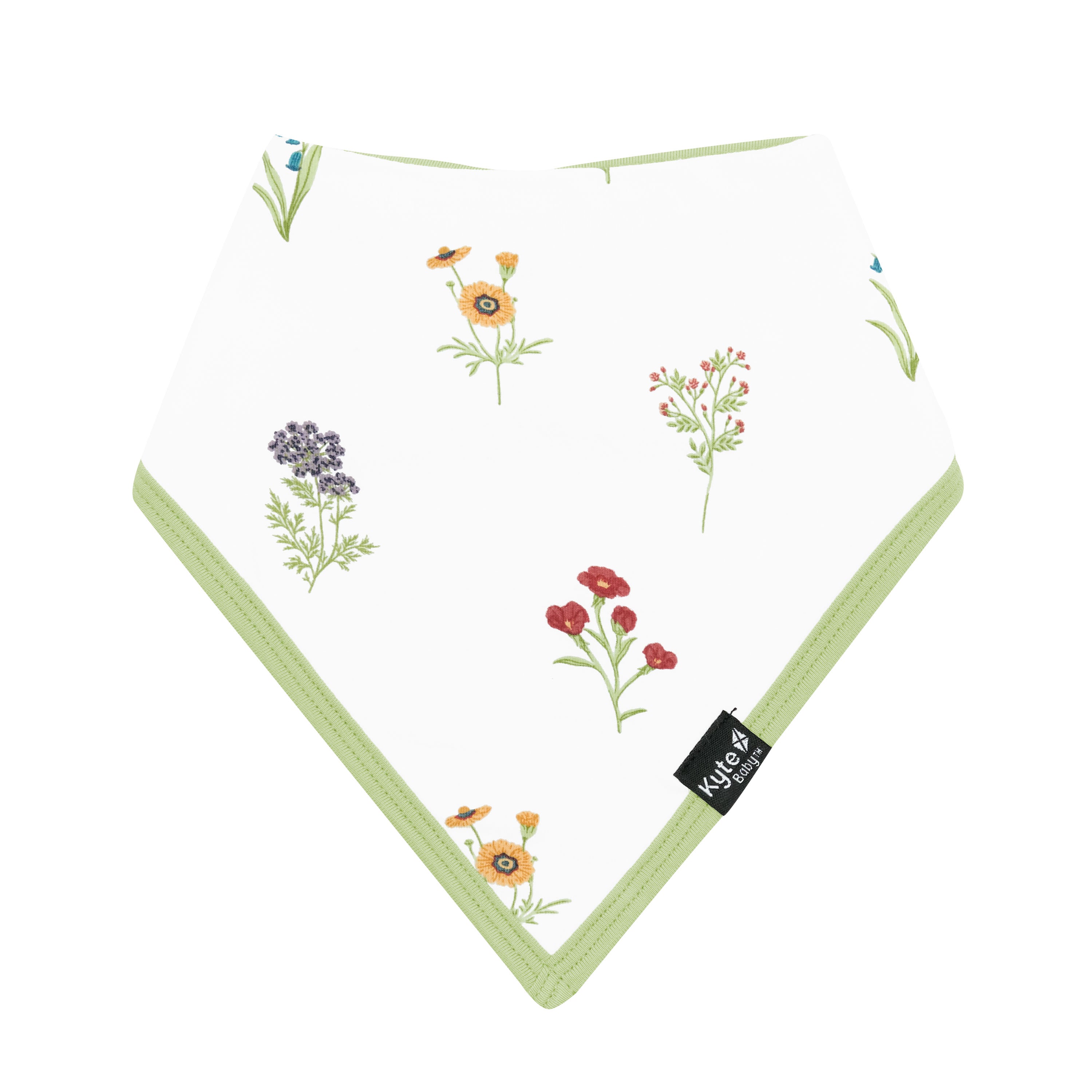 Front of Bib in Wildflower