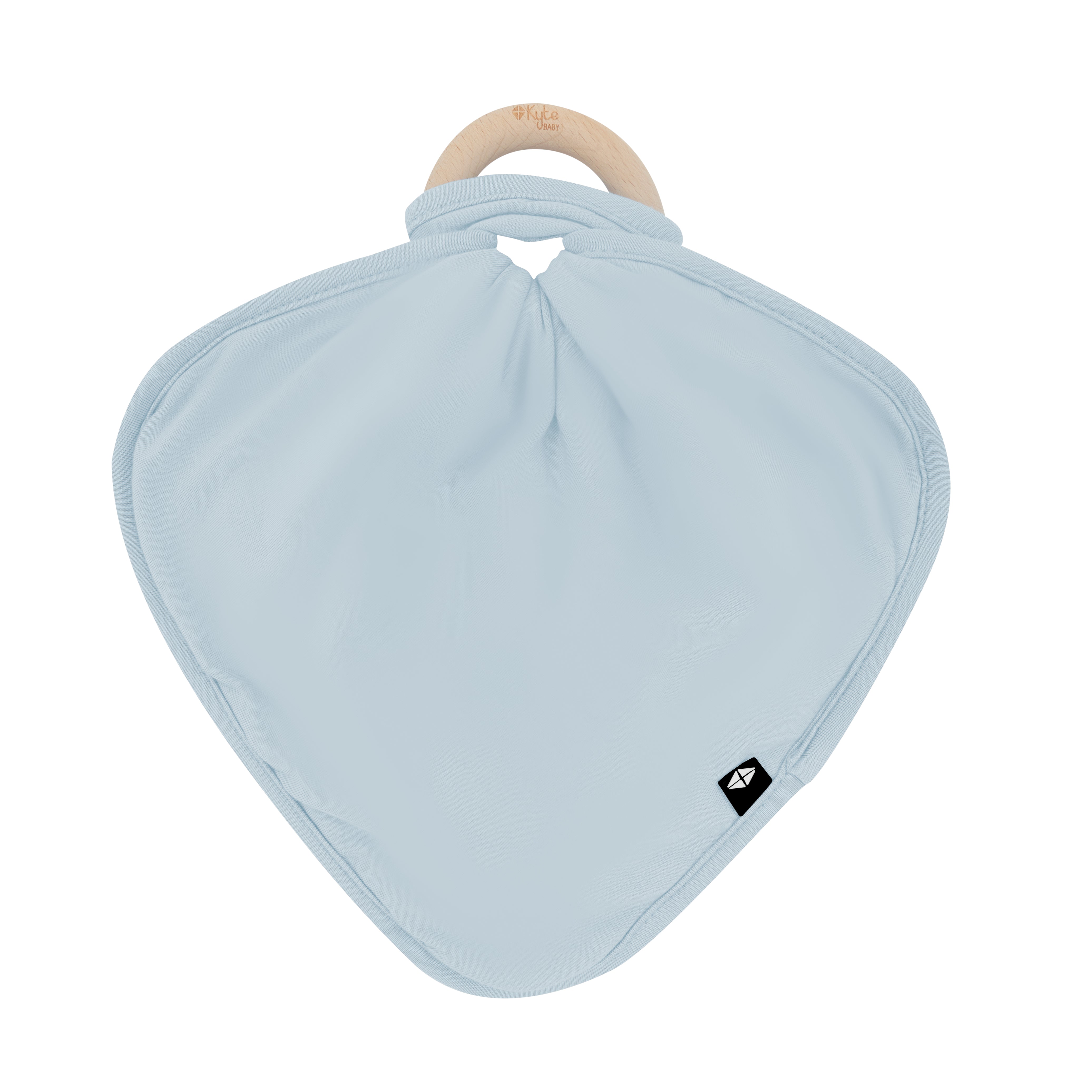 Flat lay of Lovey in Fog with Removable Teething Ring