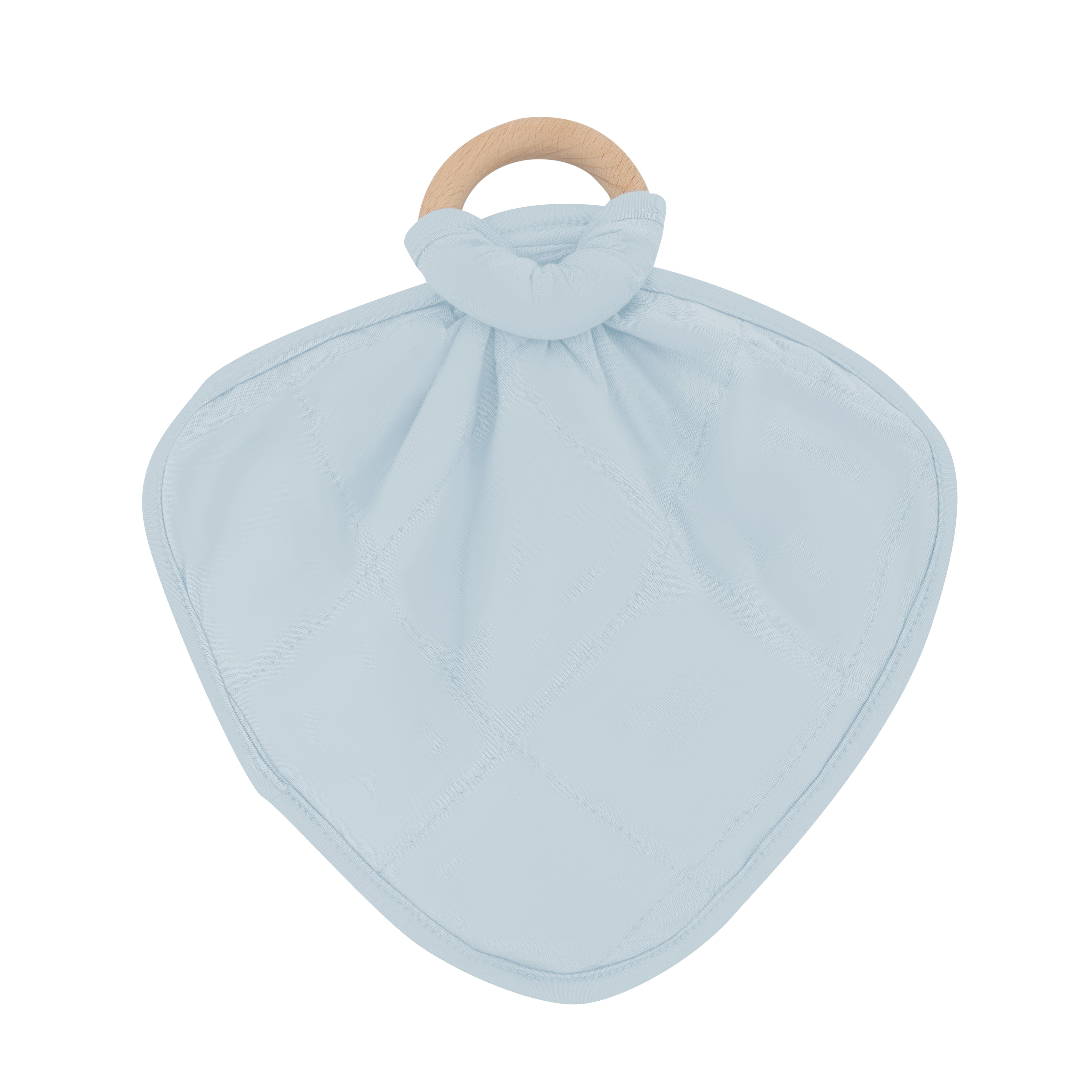 Flipped over Lovey in Fog with Removable Teething Ring