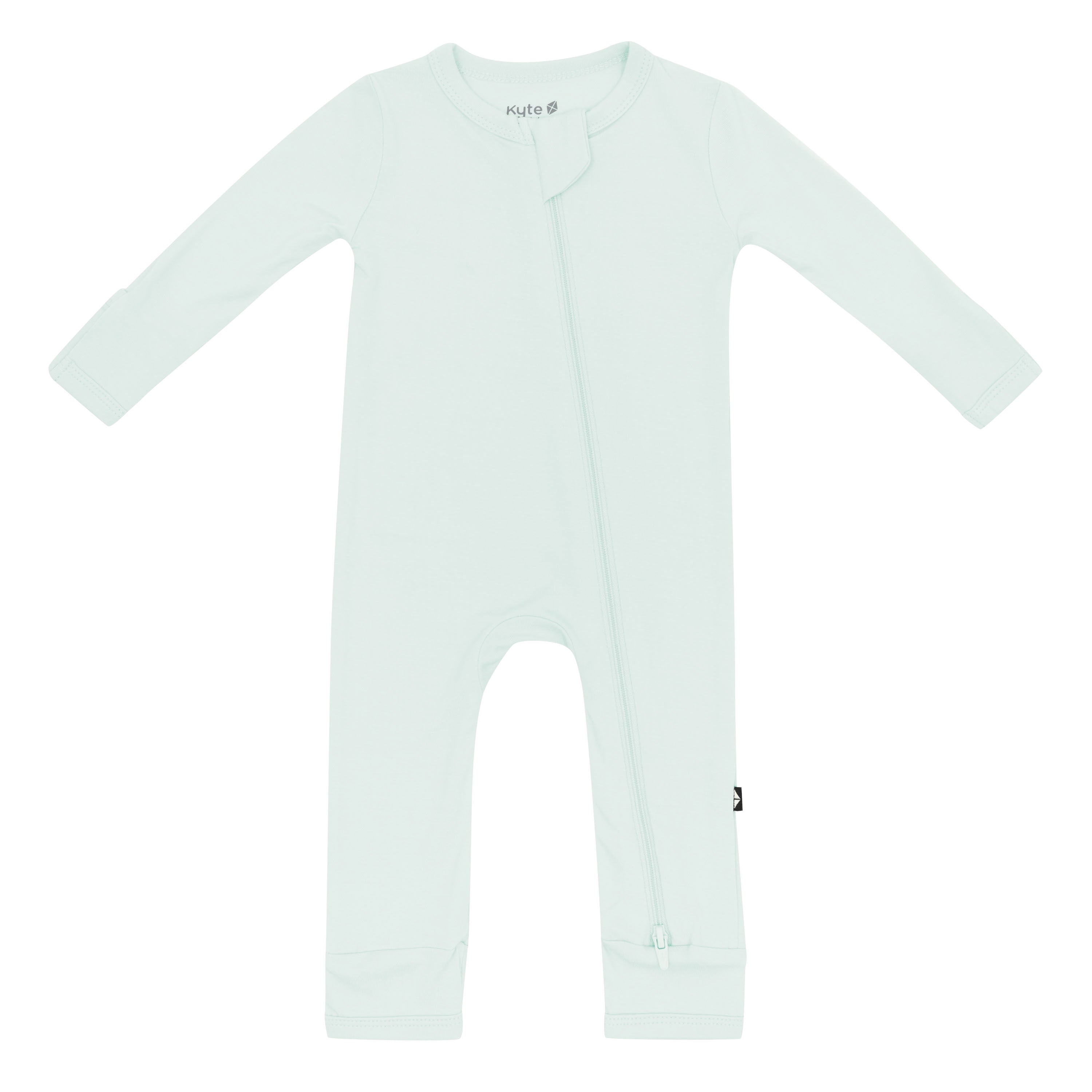 Kyte Baby's Zippered Romper in Dew