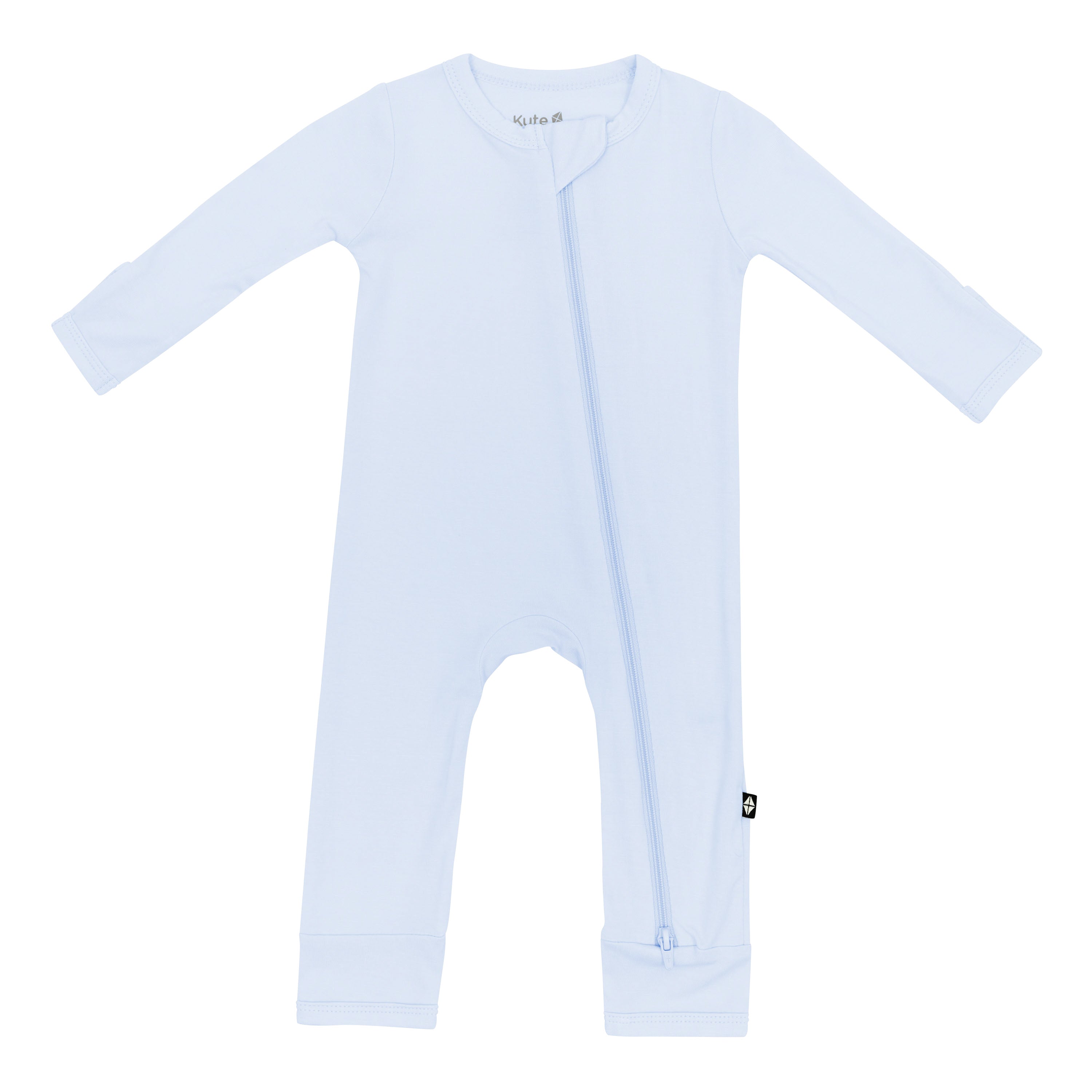 Kyte Baby's Zippered Romper in Mist
