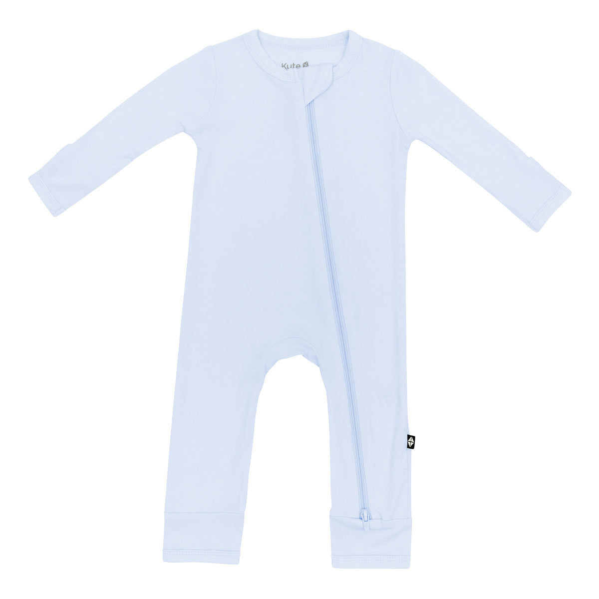 Kyte Baby's Zippered Romper in Mist