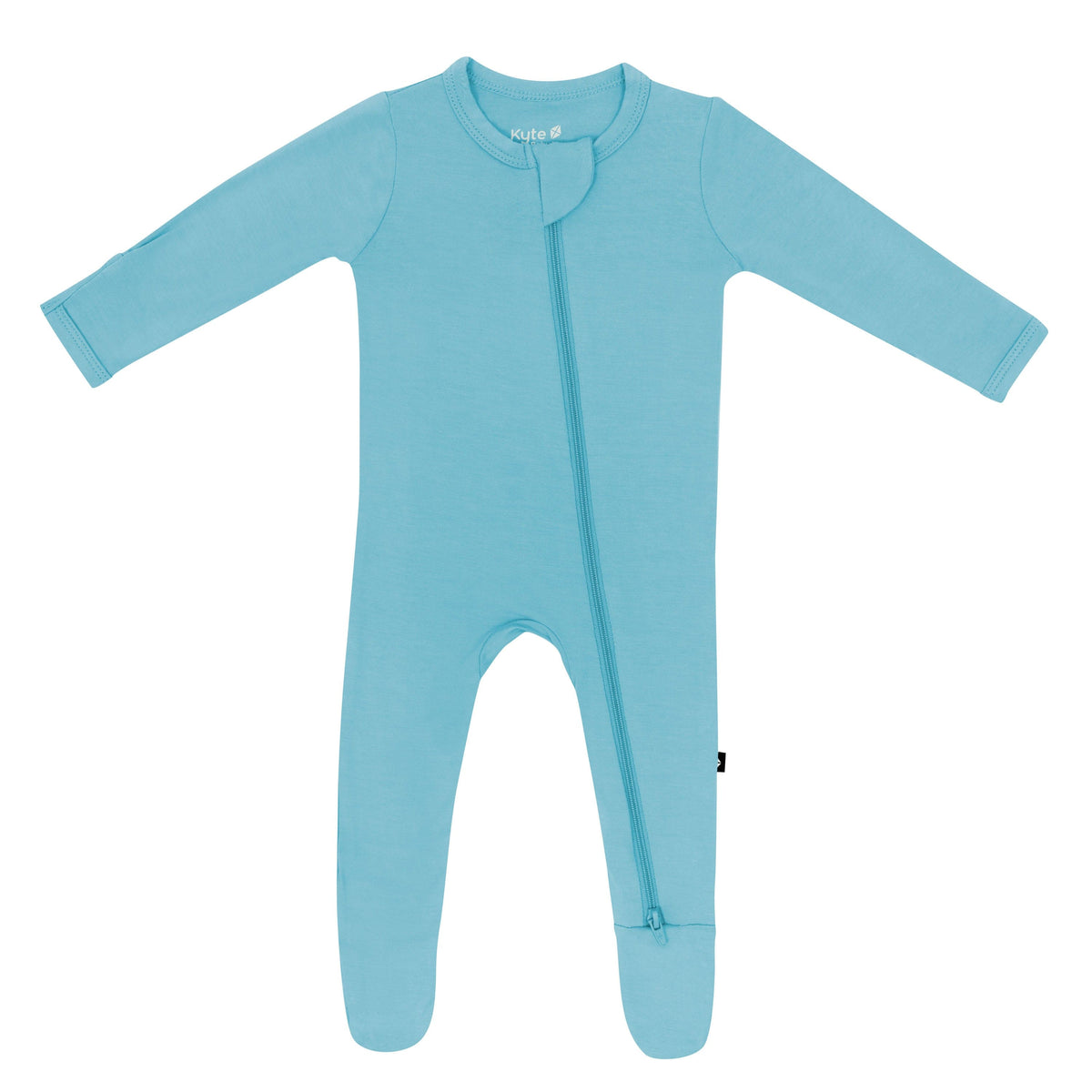 Light Blue Zippered Footie in Makai