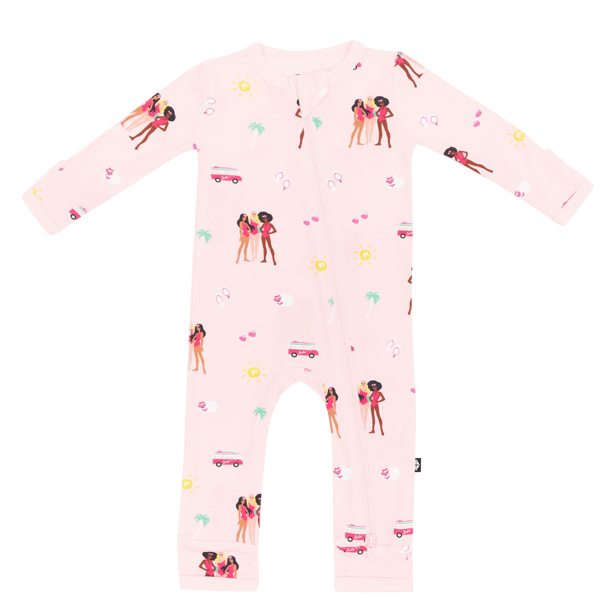 Kyte Baby Zippered Romper in Barbie™ Beach