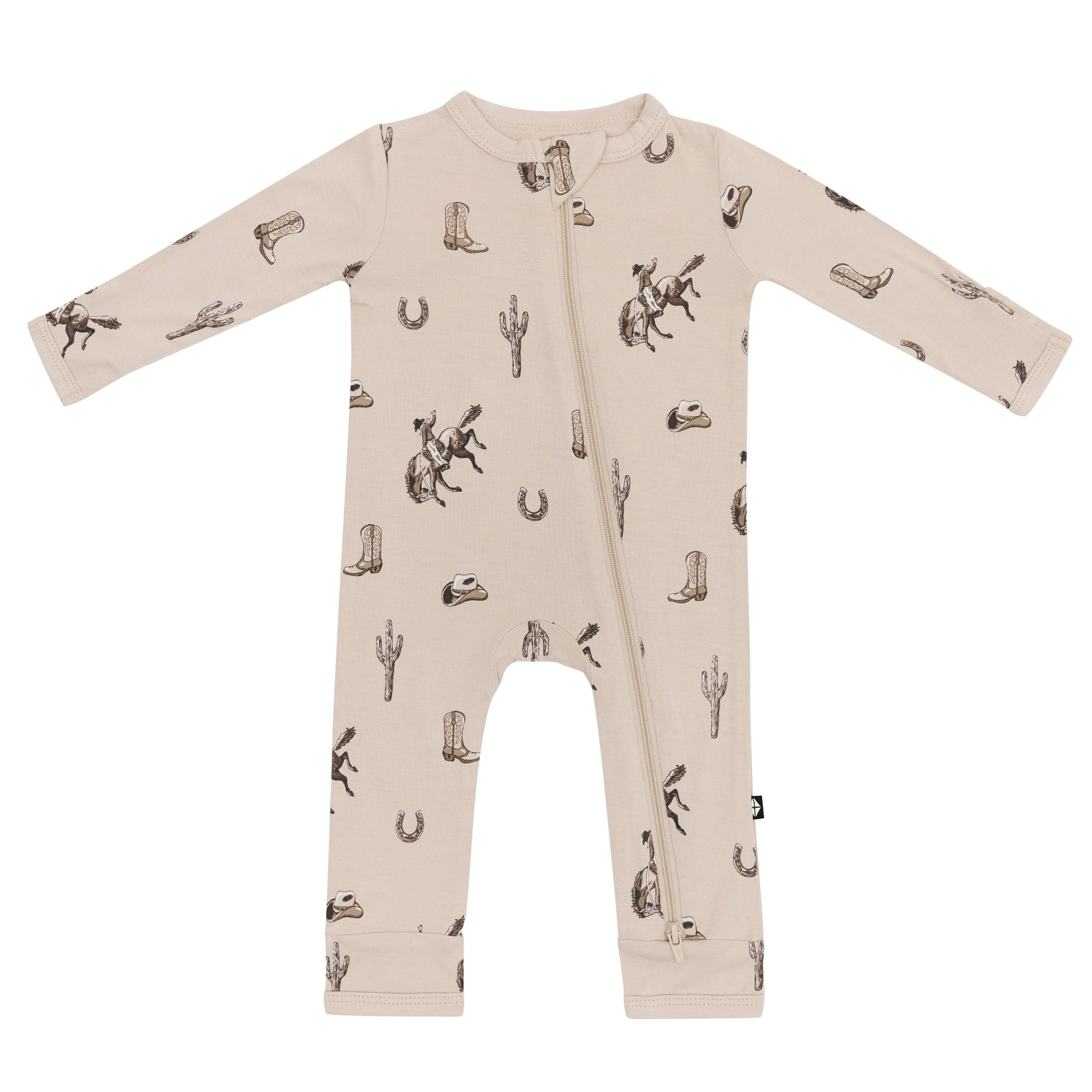Product photo of the Zippered Romper in Classic Cowboy