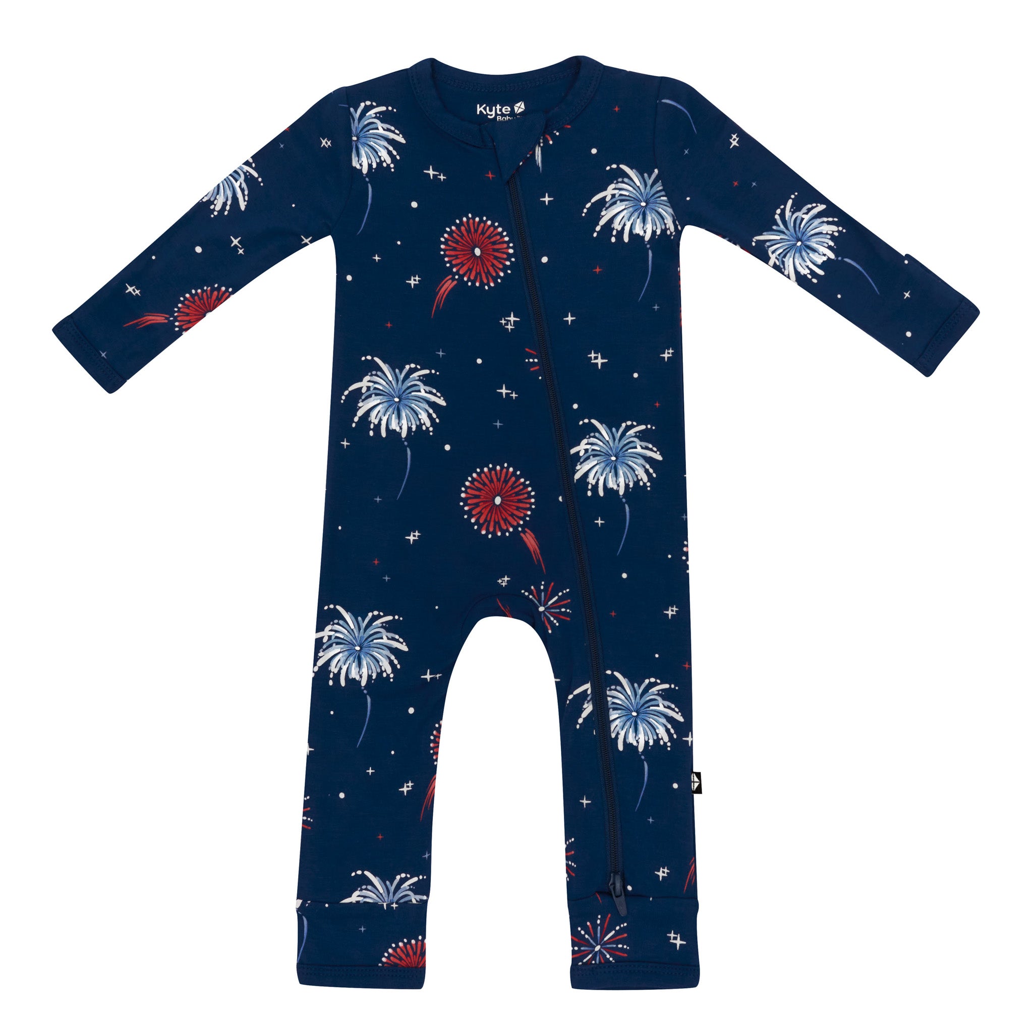 Kyte Baby's Zippered Romper in Celebration