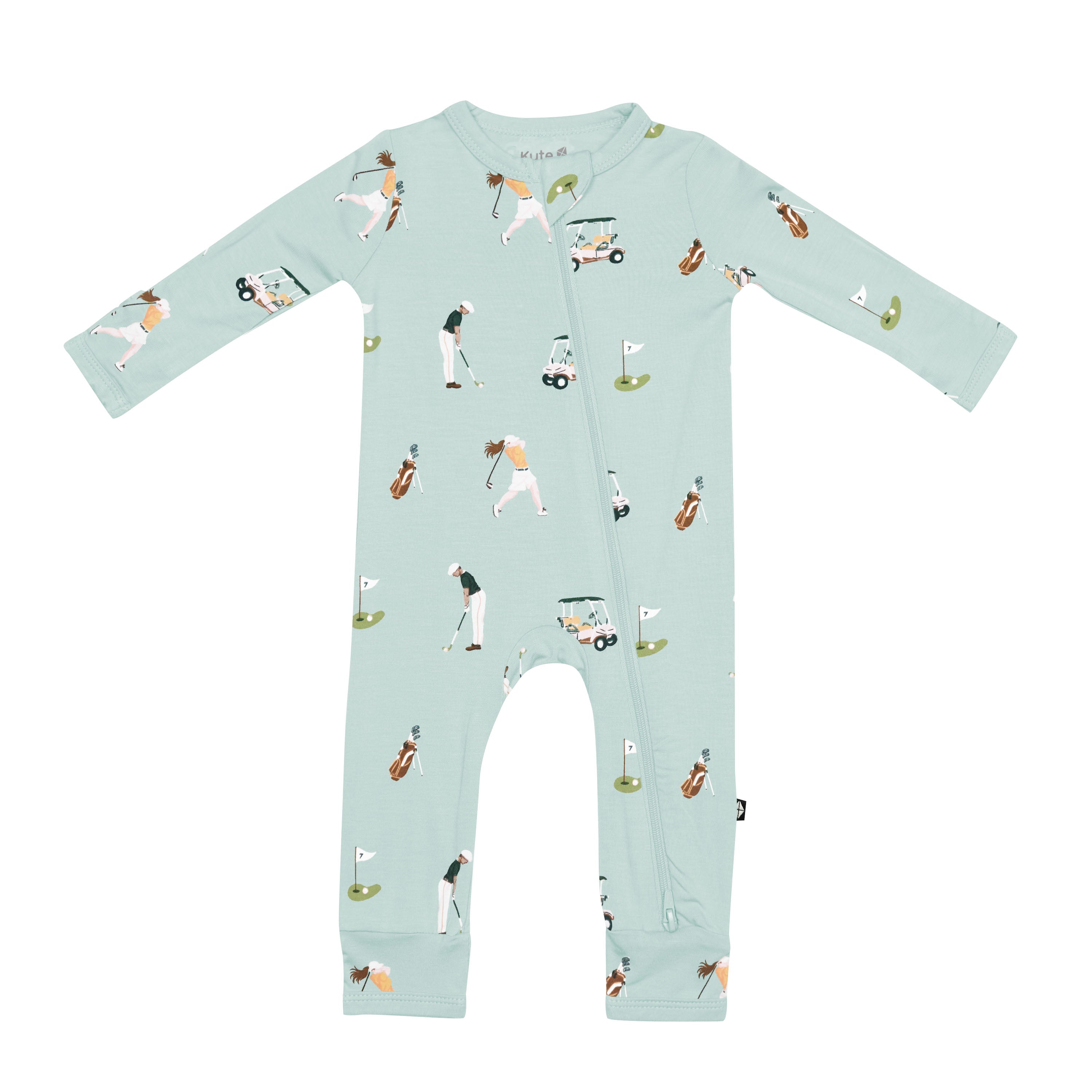 Kyte Baby Zippered Romper in Golf