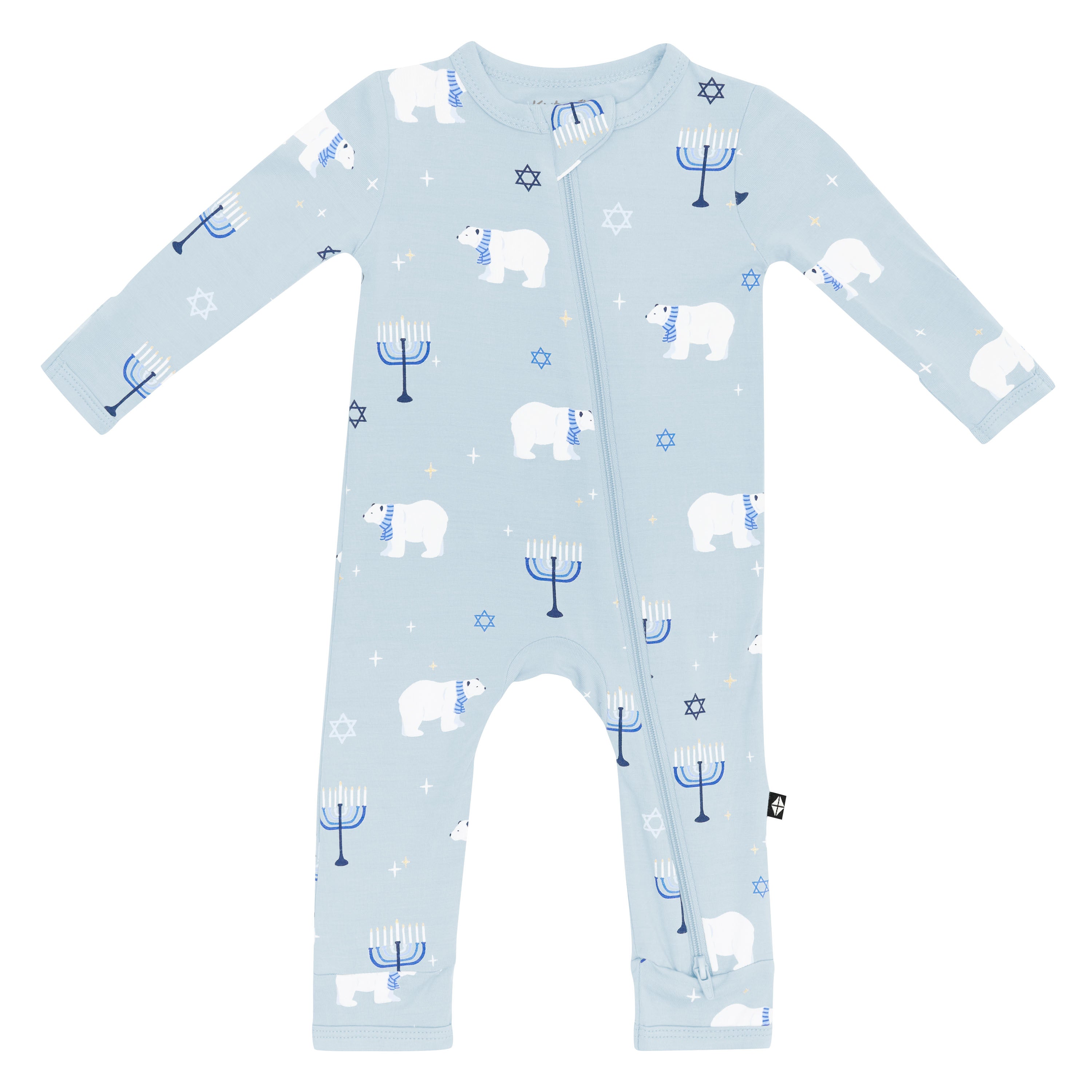 Product photo of the Zippered Romper in Polar Lights