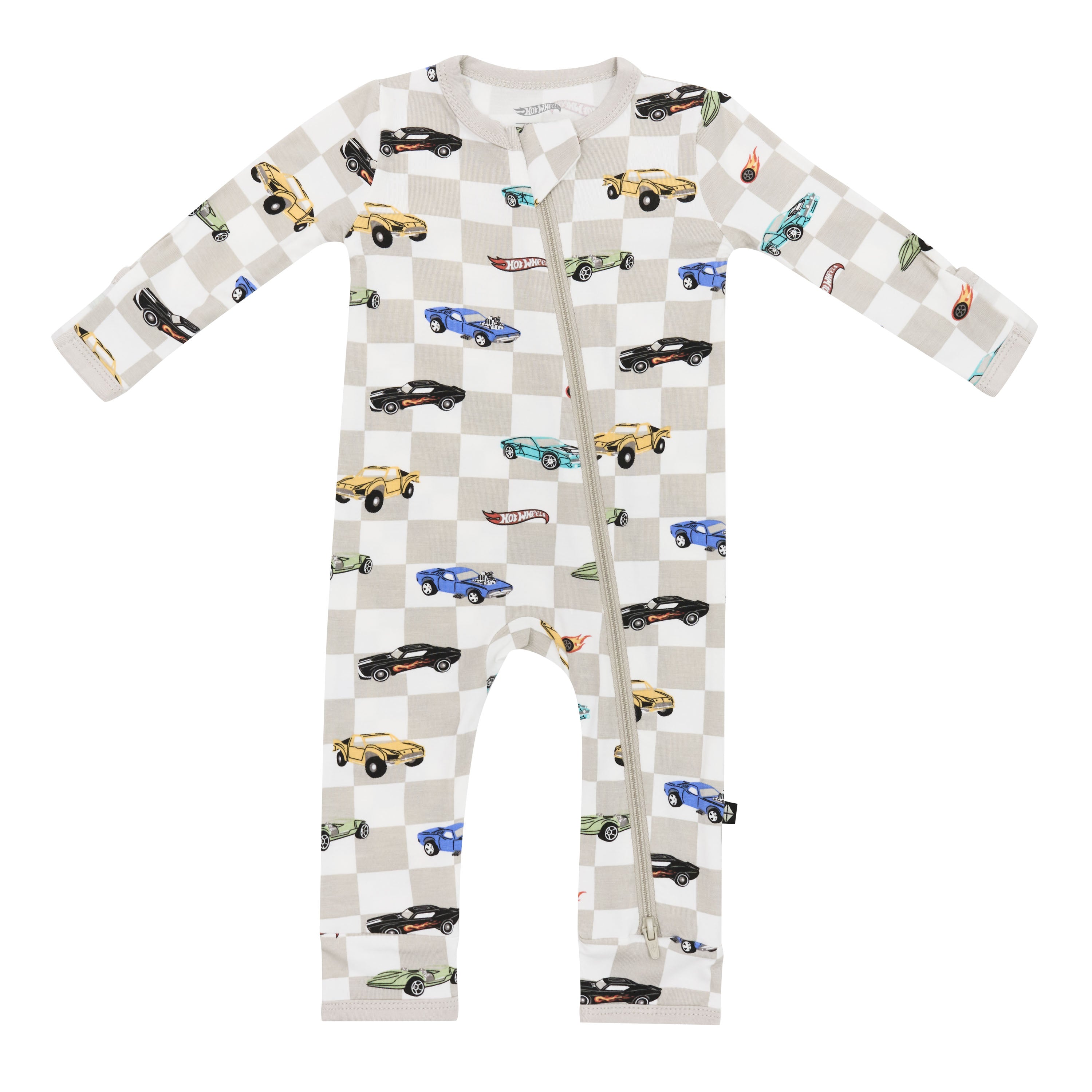 Kyte Baby's Zippered Romper in Fast and Fierce