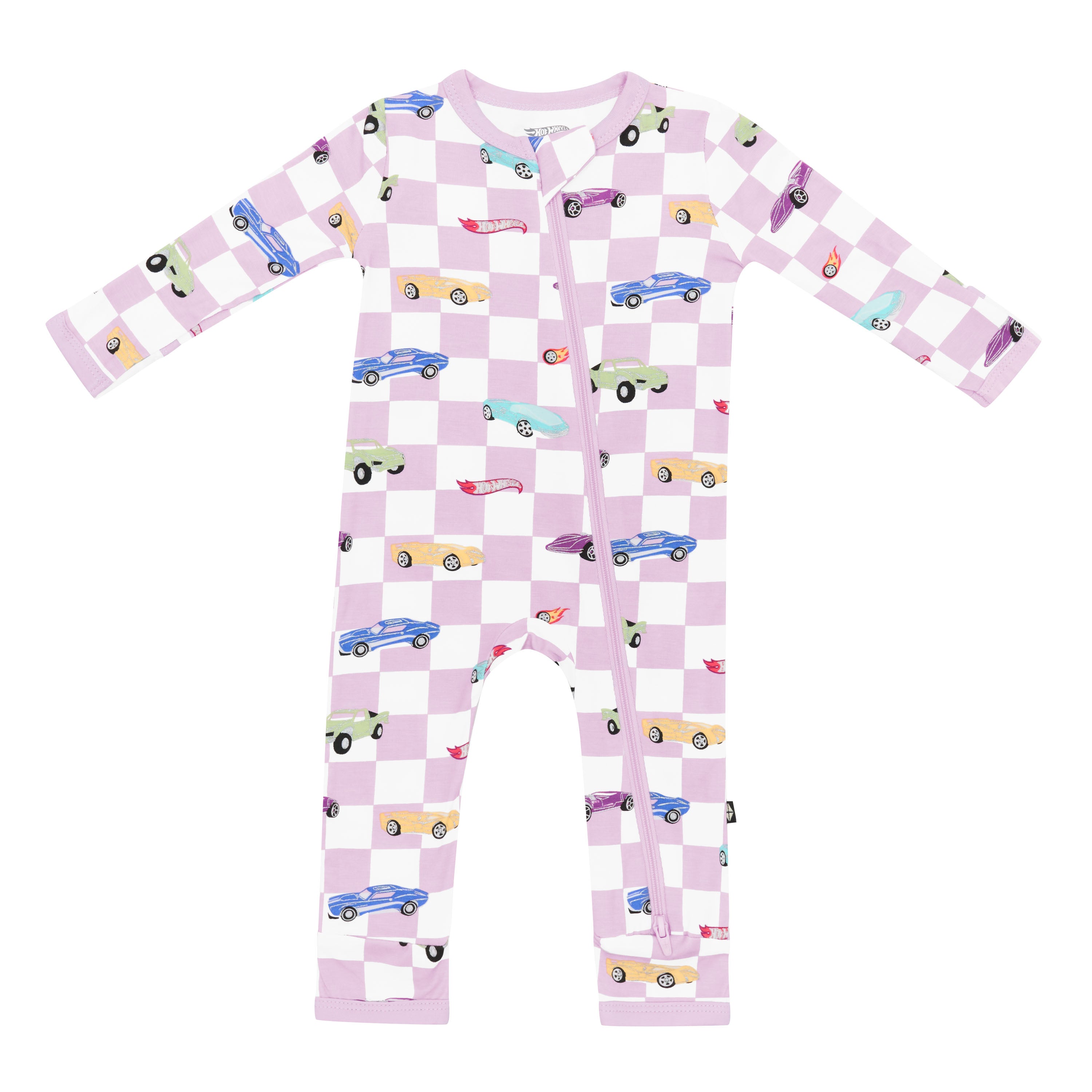 Kyte Baby's Zippered Romper in Sparkles and Speed