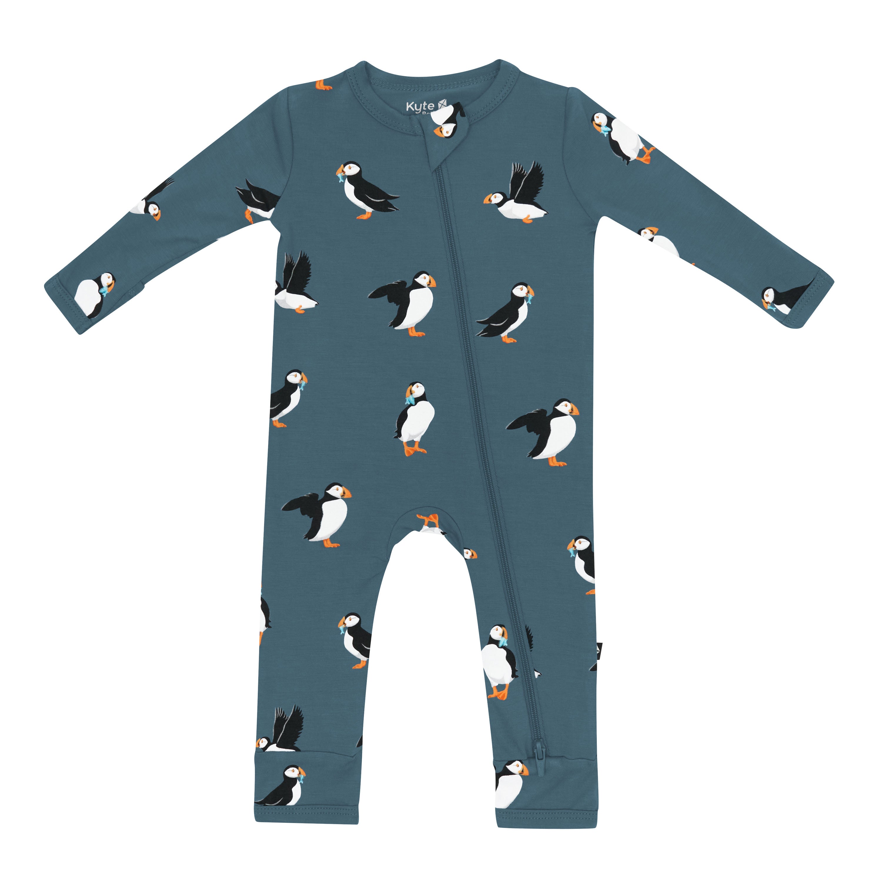 Product photo of the Zippered Romper in Puffin