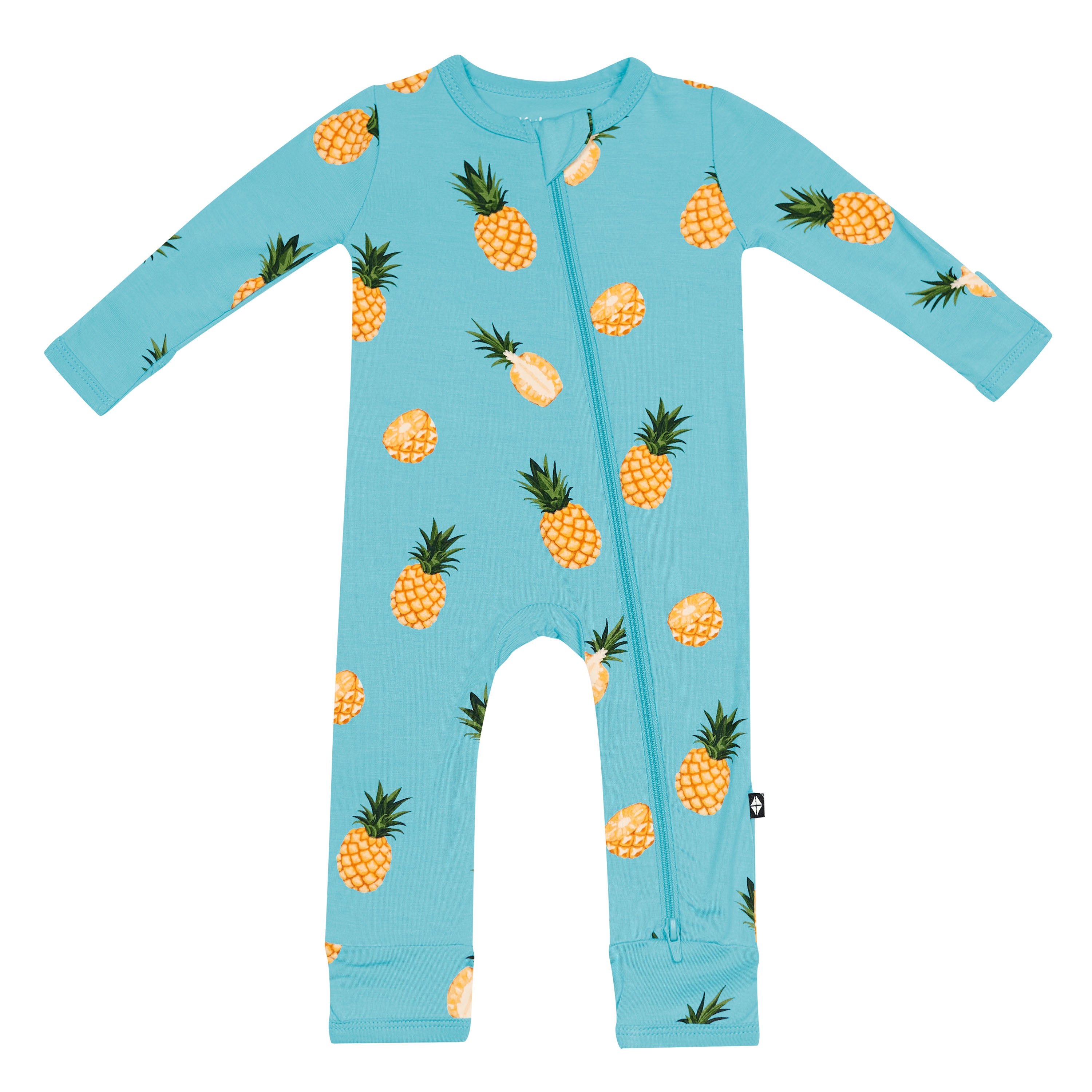 Zippered Romper in Pineapple