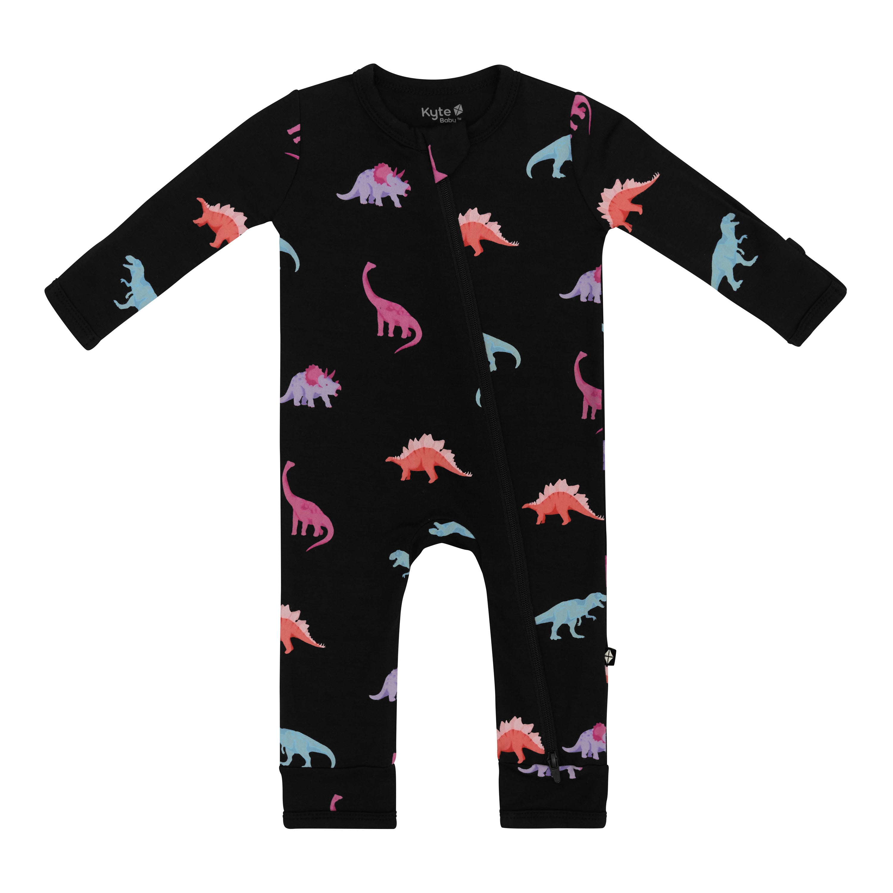 Kyte Baby Zippered Romper in Midnight Roar