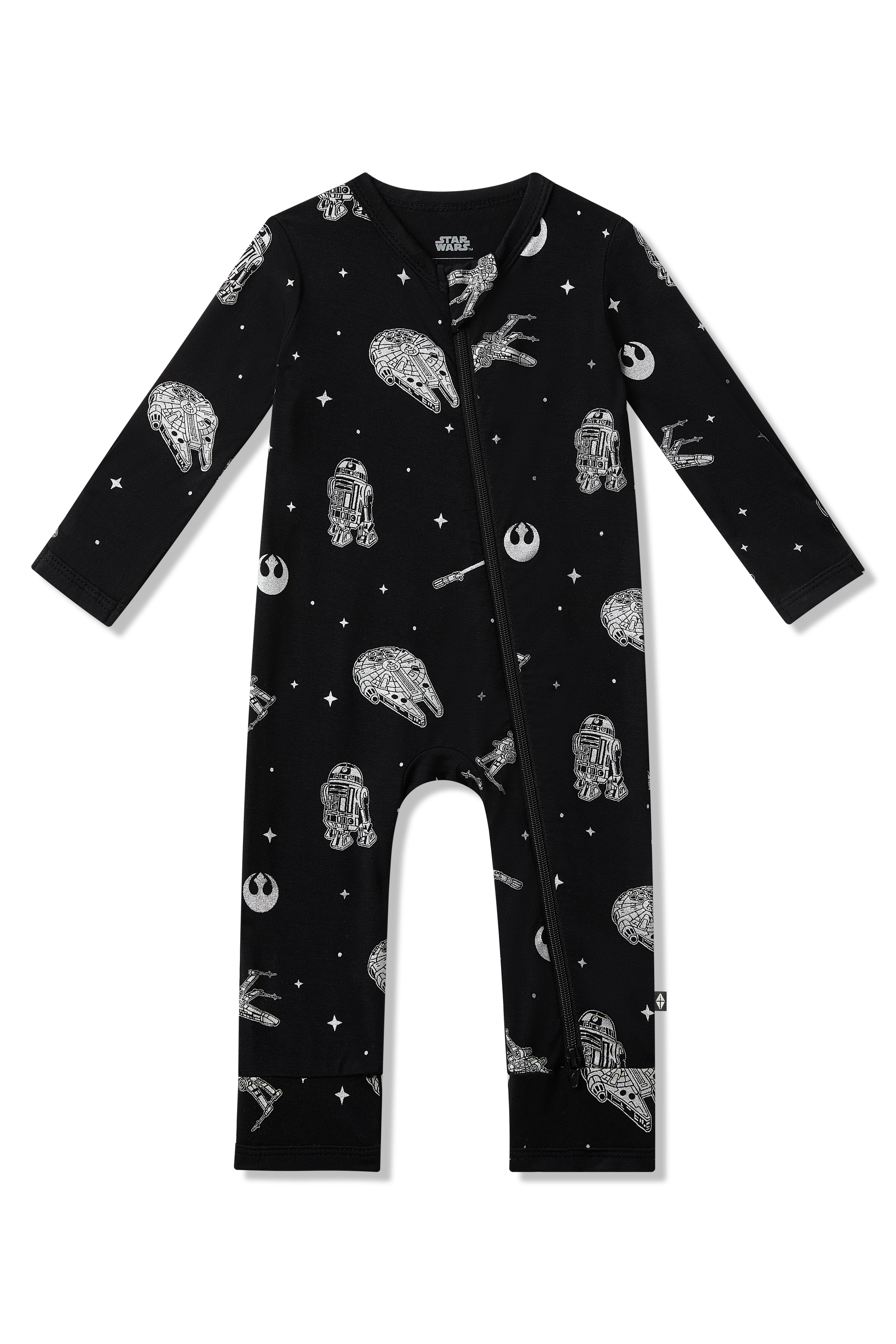 Product photo of the Zippered Romper in STAR WARS™ shown on a white background
