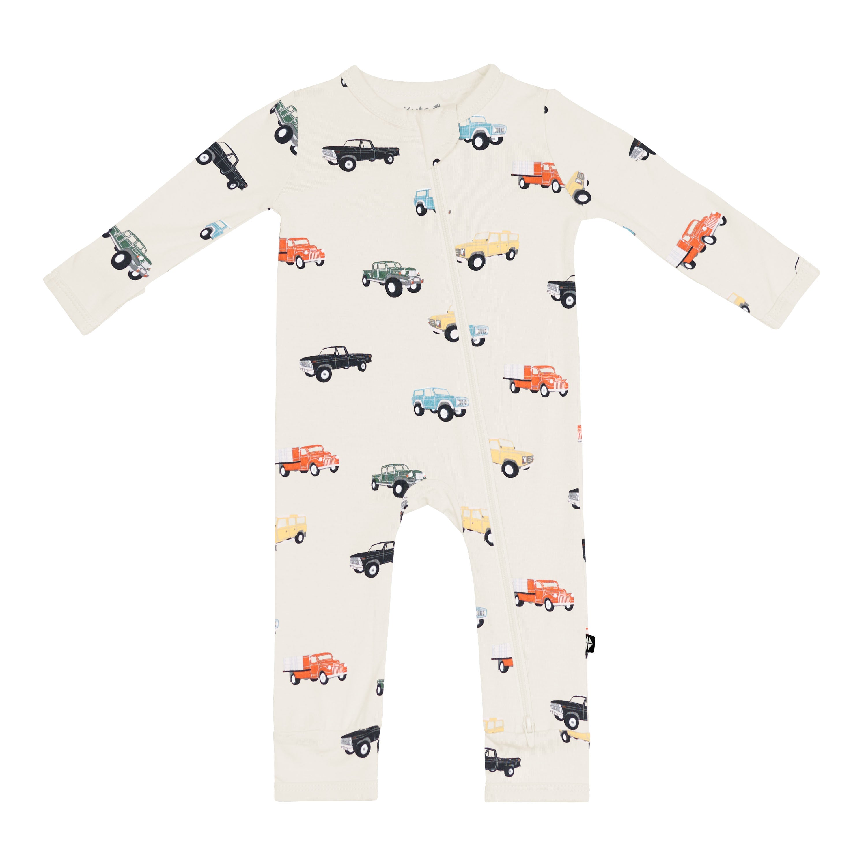 Kyte Baby Zippered Romper in Vintage Truck