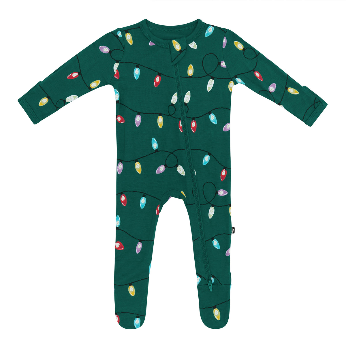 Product photo of the Zippered Footie in Merry and Bright