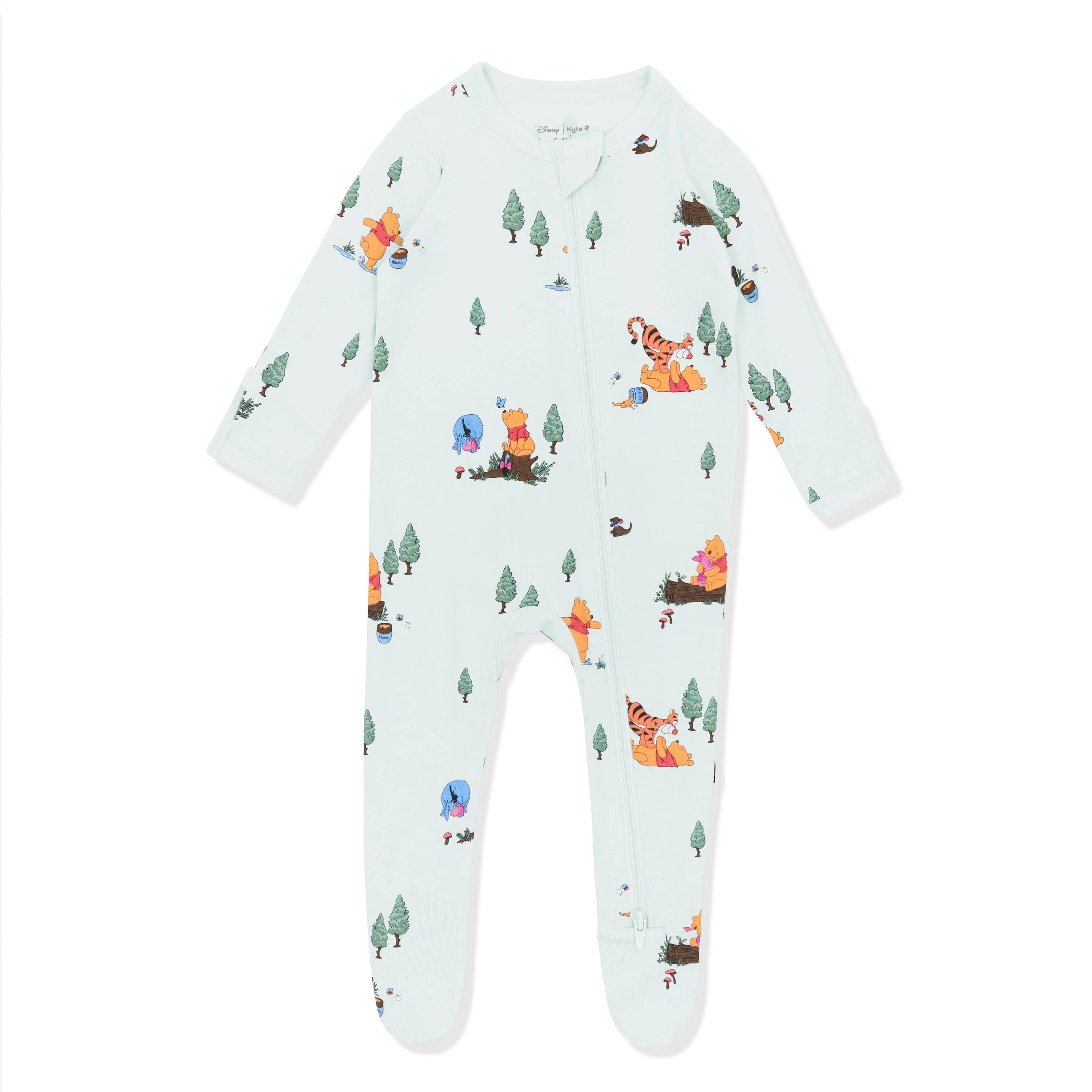 Product photo of the Zippered Footie in Winnie the Pooh Hundred Acre Wood