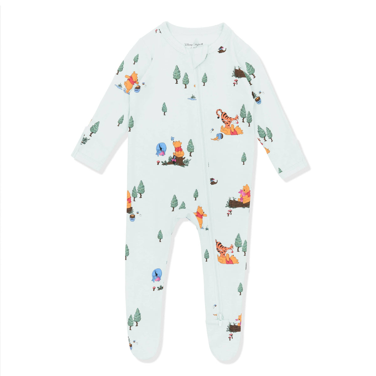 Product photo of the Zippered Footie in Winnie the Pooh Hundred Acre Wood