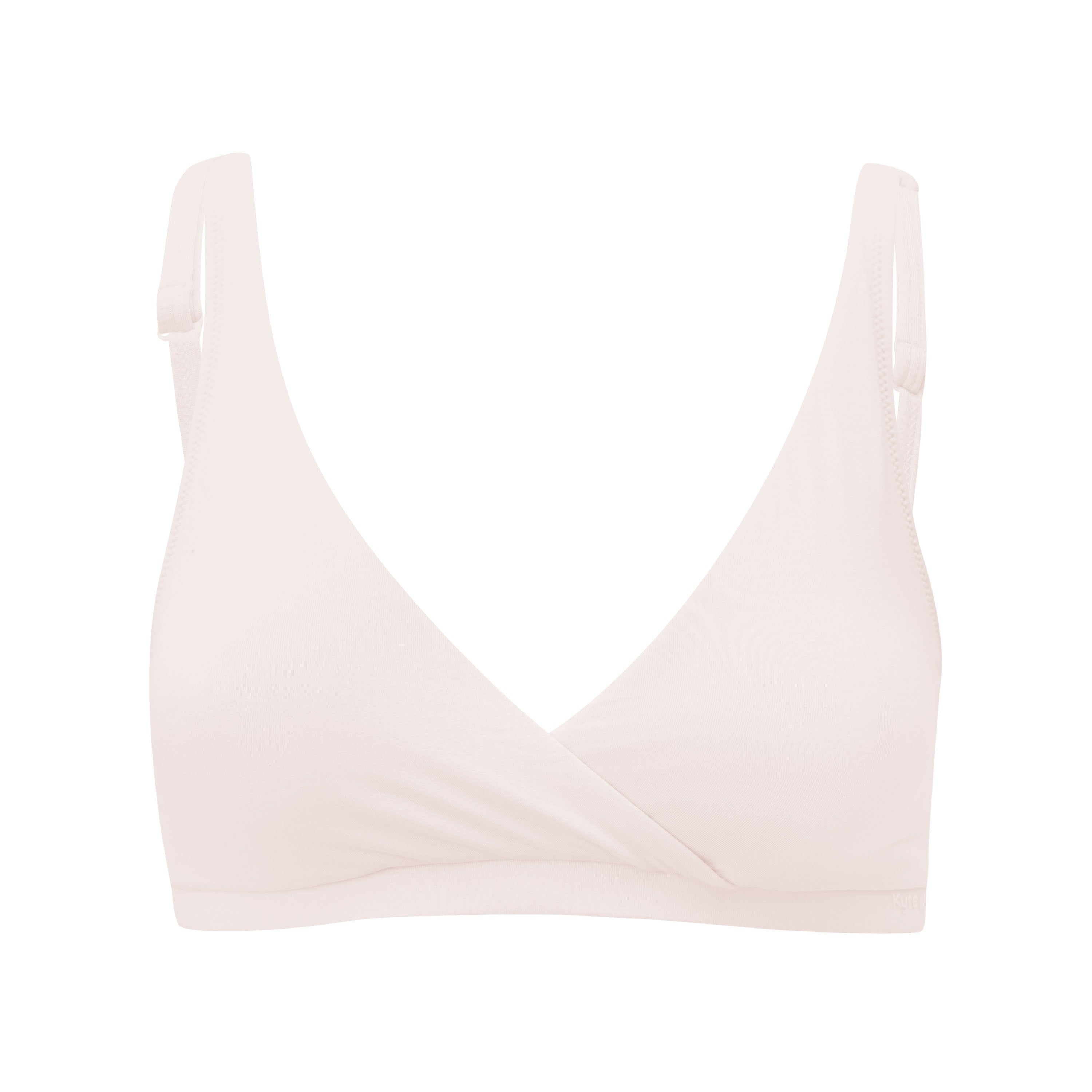 Front view of Women's Cross Front Bralette in Blonde