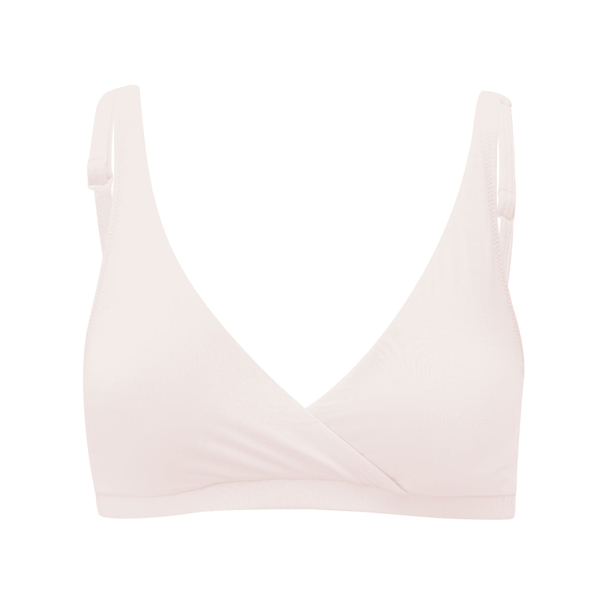 Front view of Women's Cross Front Bralette in Blonde
