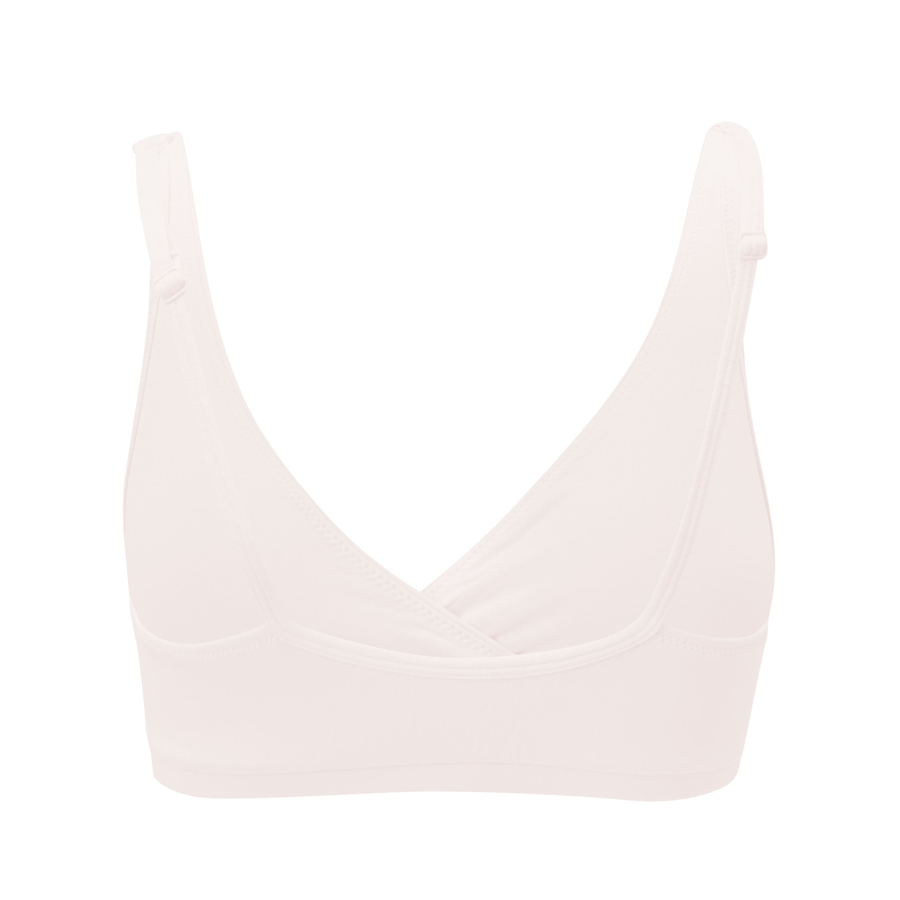 Back view of Women's Cross Front Bralette in Blonde