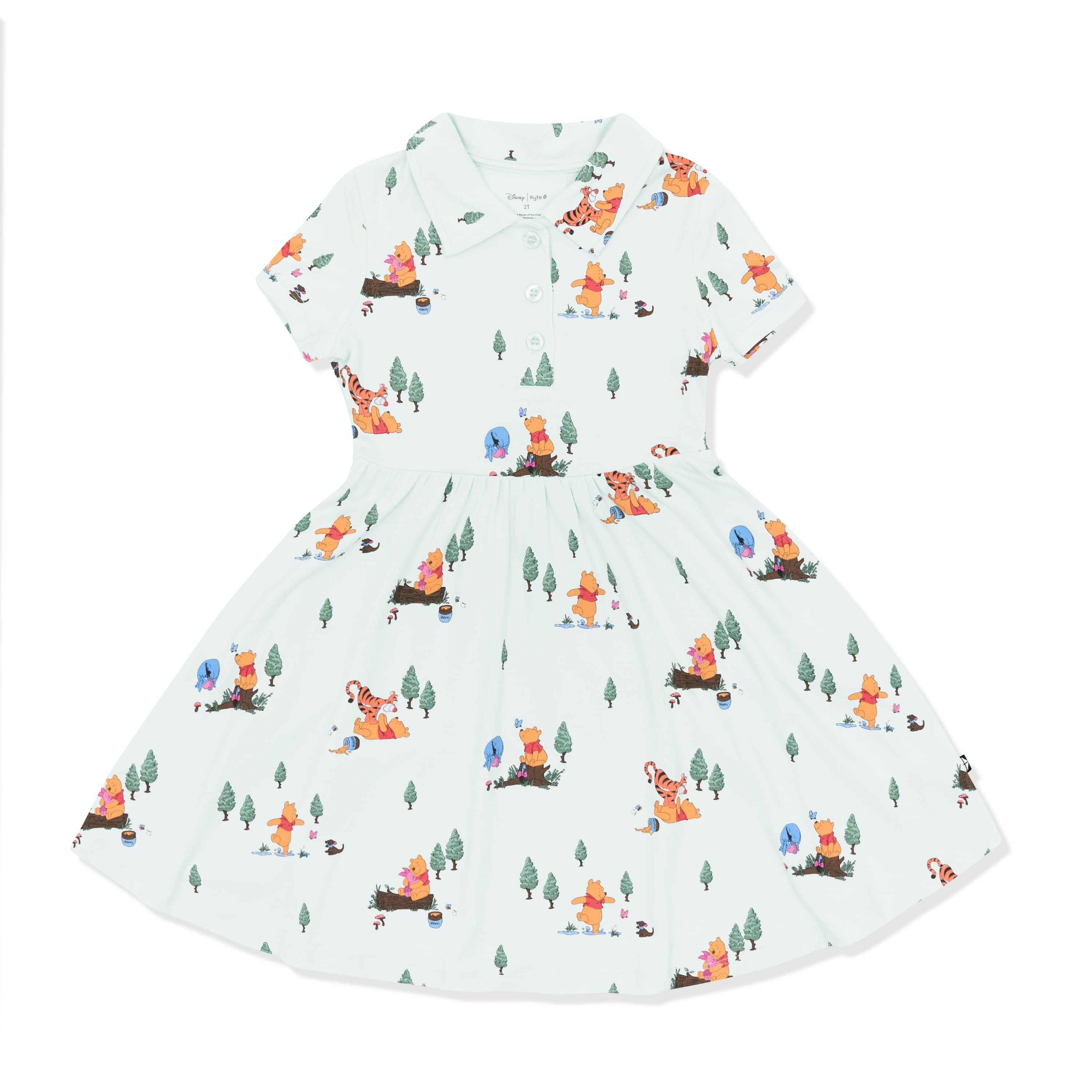 Product photo of the Polo Dress in Winnie the Pooh Hundred Acre Wood