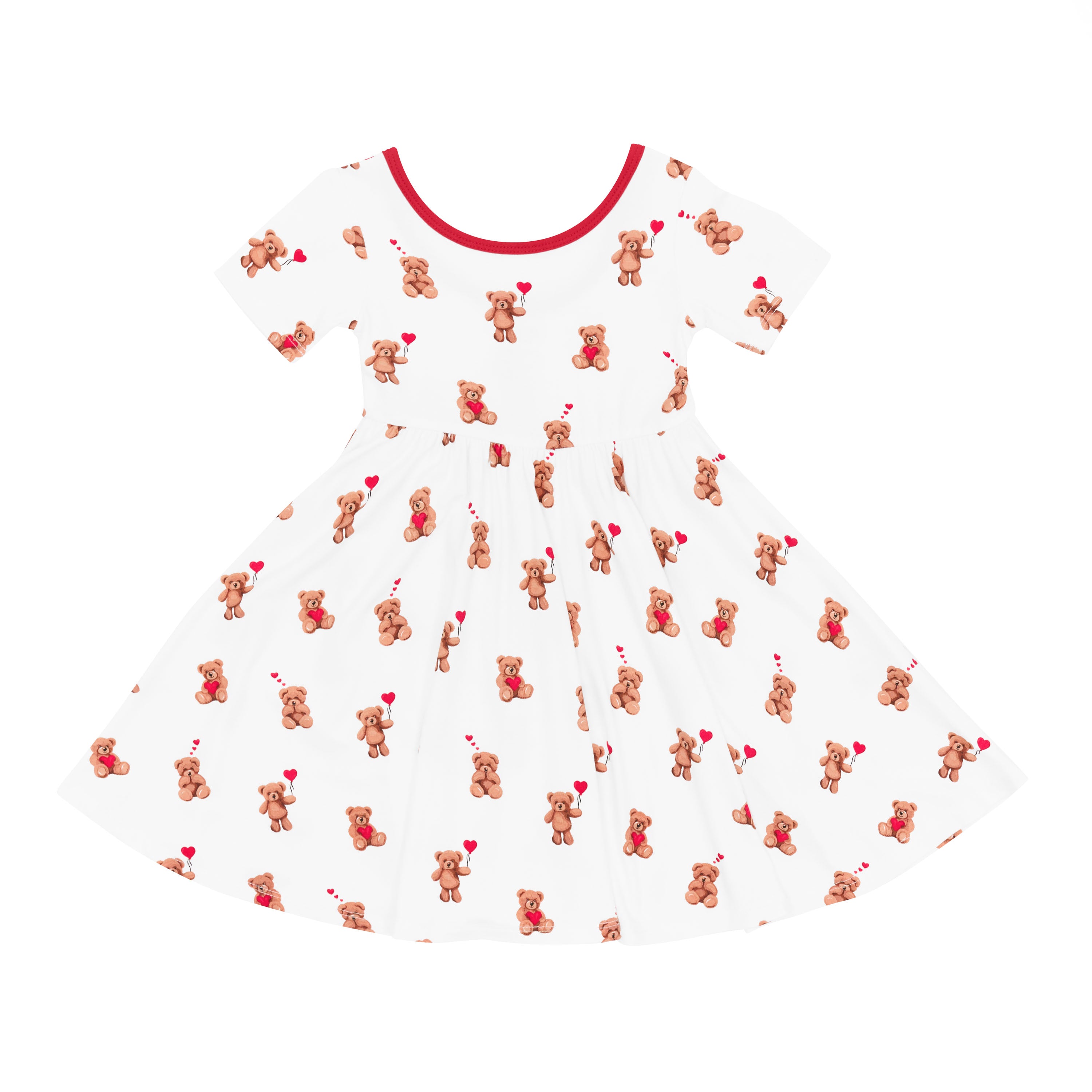 Product photo of the Twirl Dress in Bear Hearts