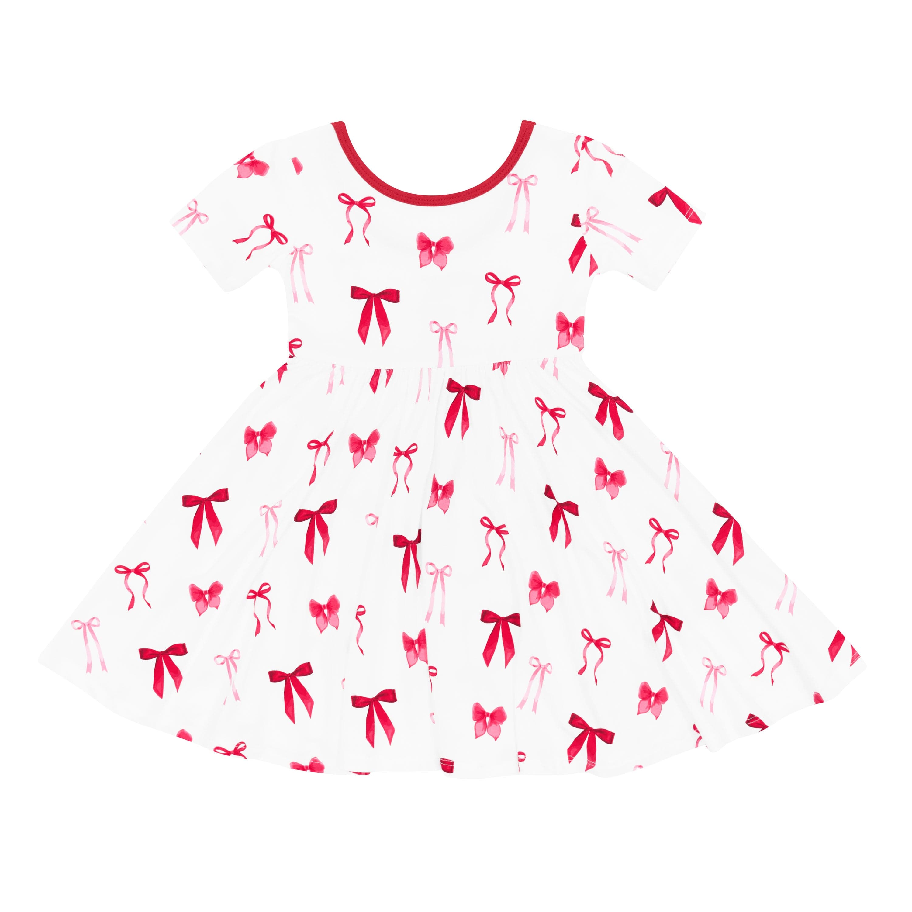 Product photo of the breathable and flowy Twirl Dress in Small Love Bow