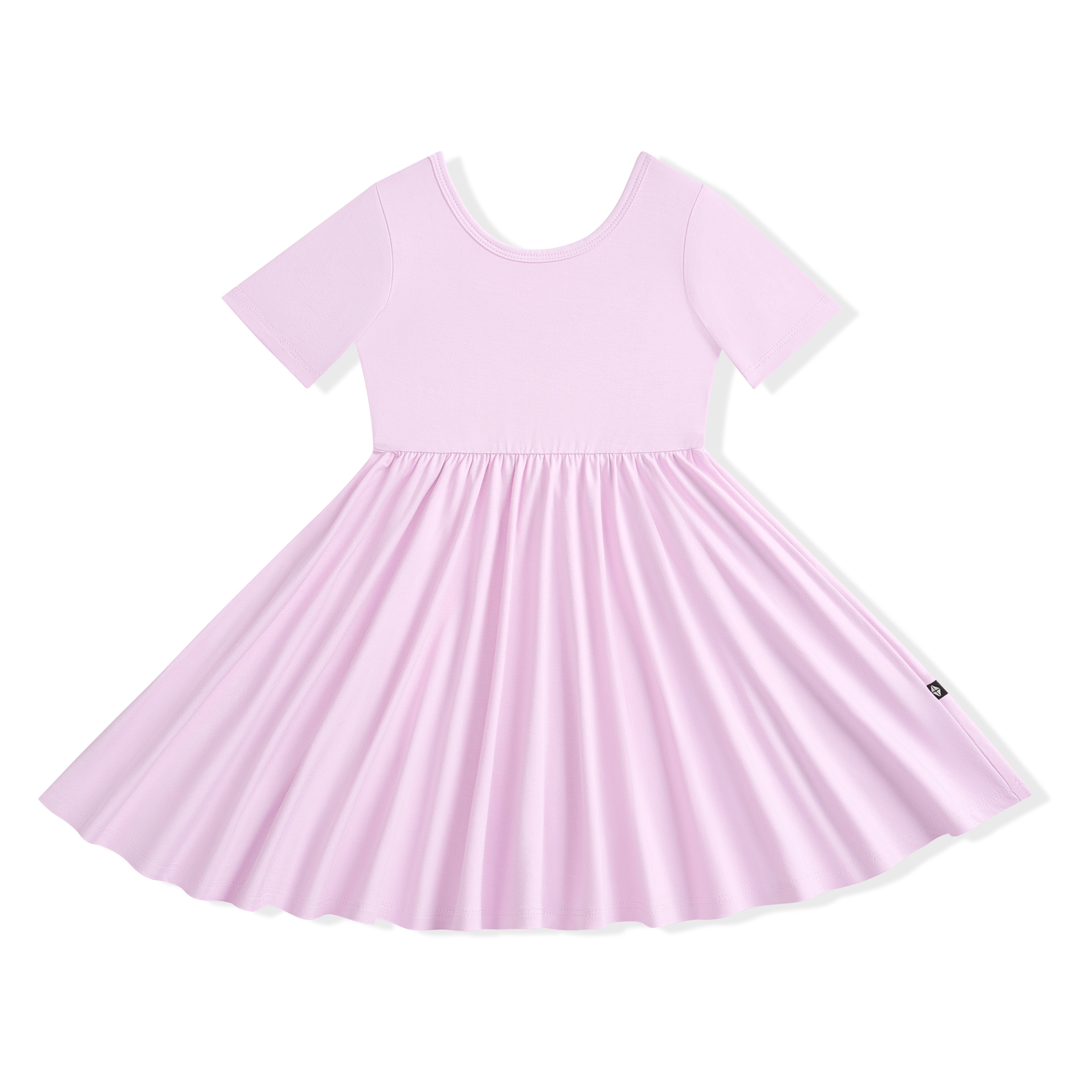 Light purple dress on a white background