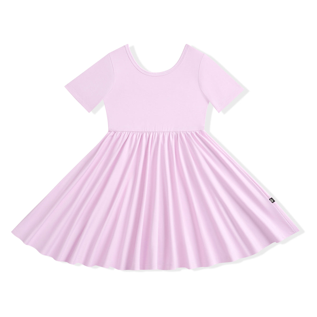 Light purple dress on a white background