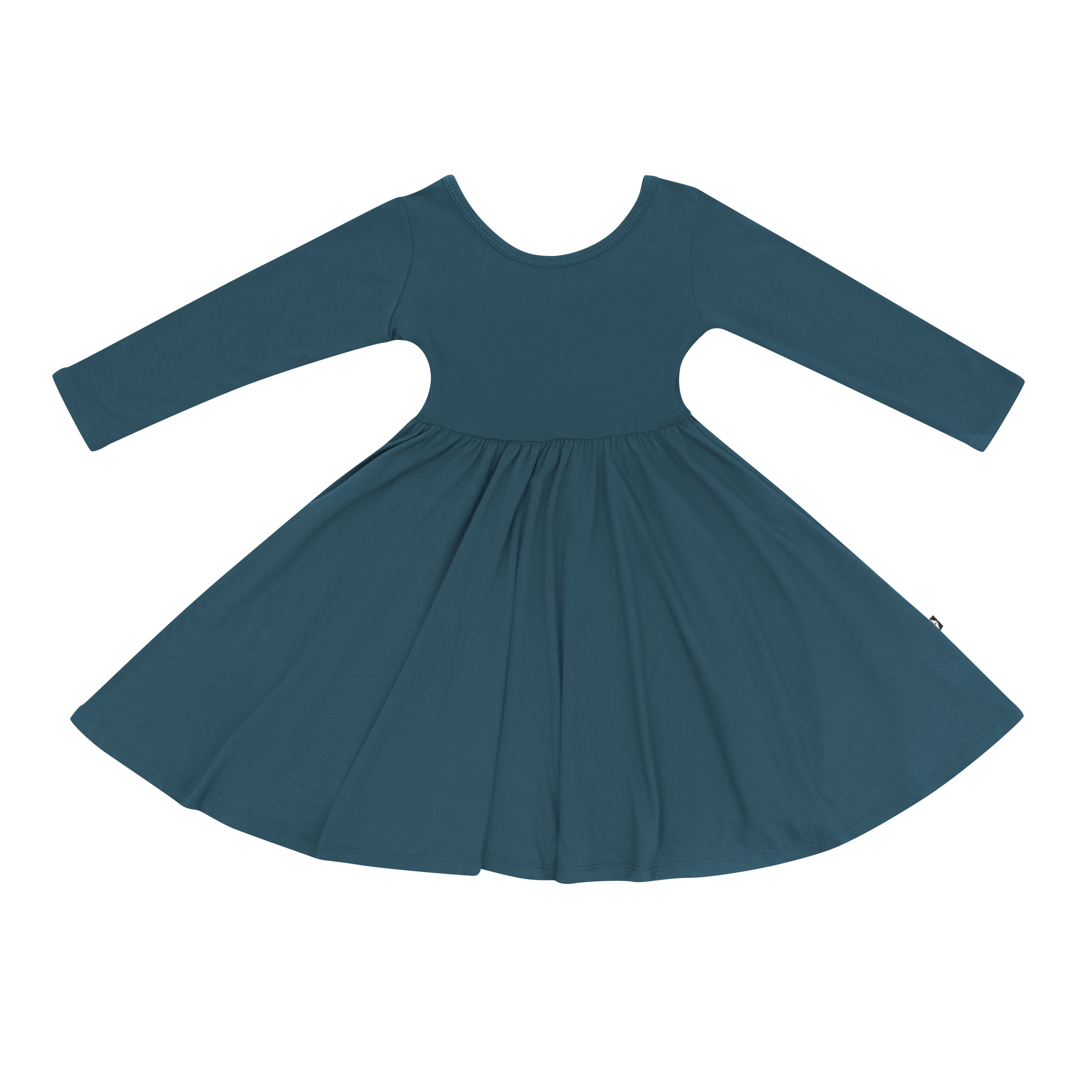 Product photo of the Long Sleeve Twirl Dress in Atlantic